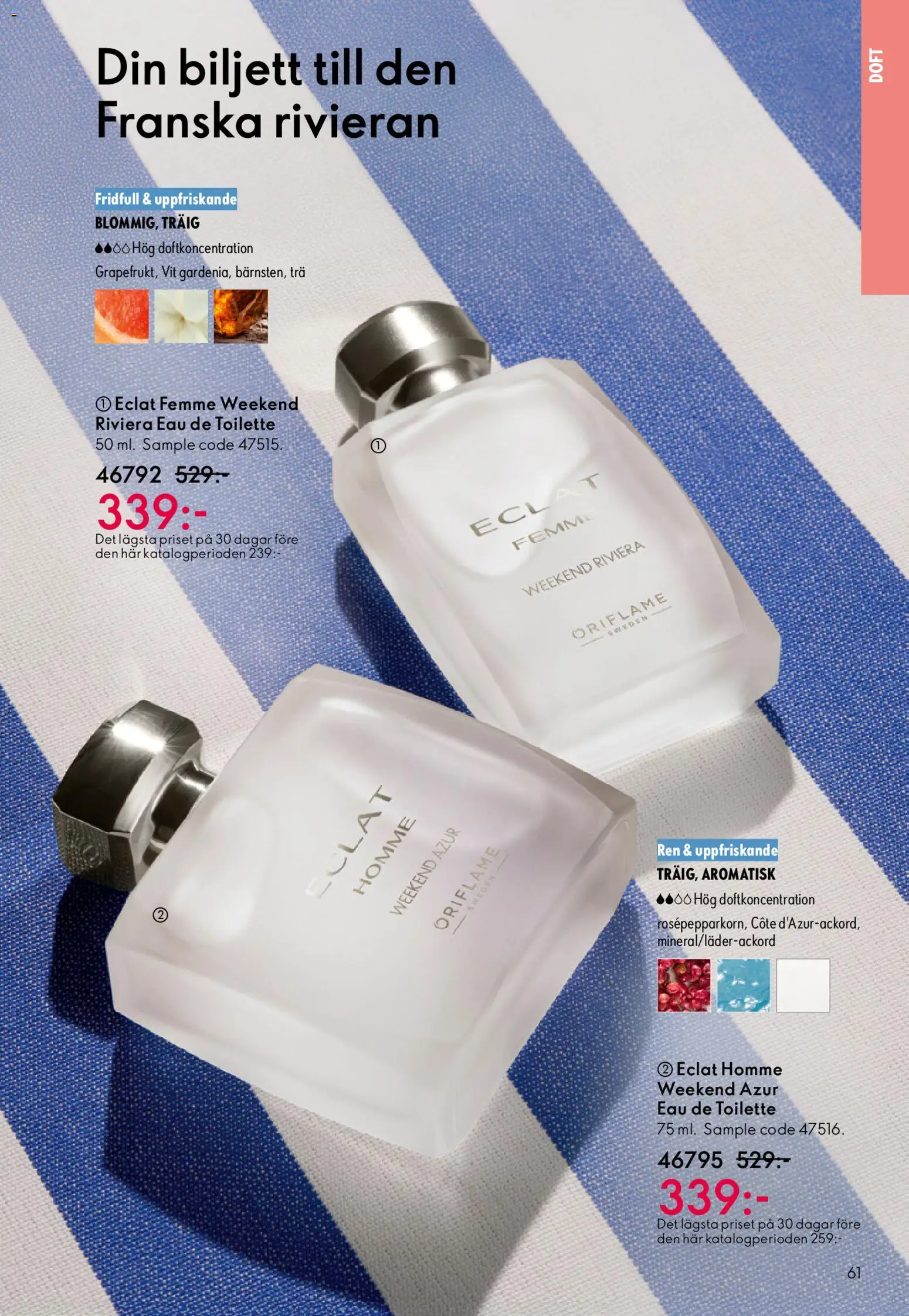 Oriflame reklamblad aktuell från 19.11.2025 | Sida: 61 | Produkter: Doft, Eau de toilette