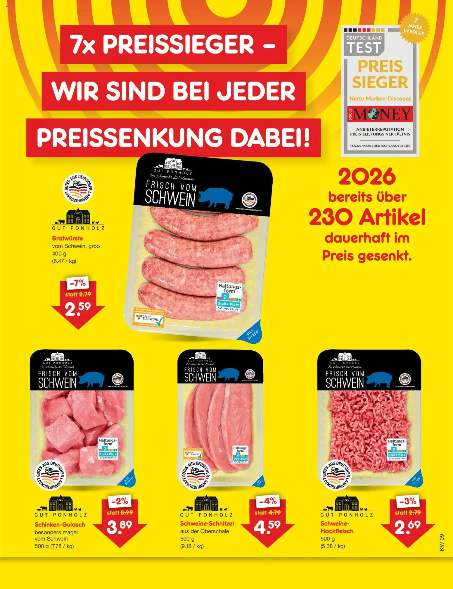 Netto Marken-Discount Preissenkung auf Dauer – gültig ab 24.02.2026 | Seite: 2 | Produkte: Hackfleisch