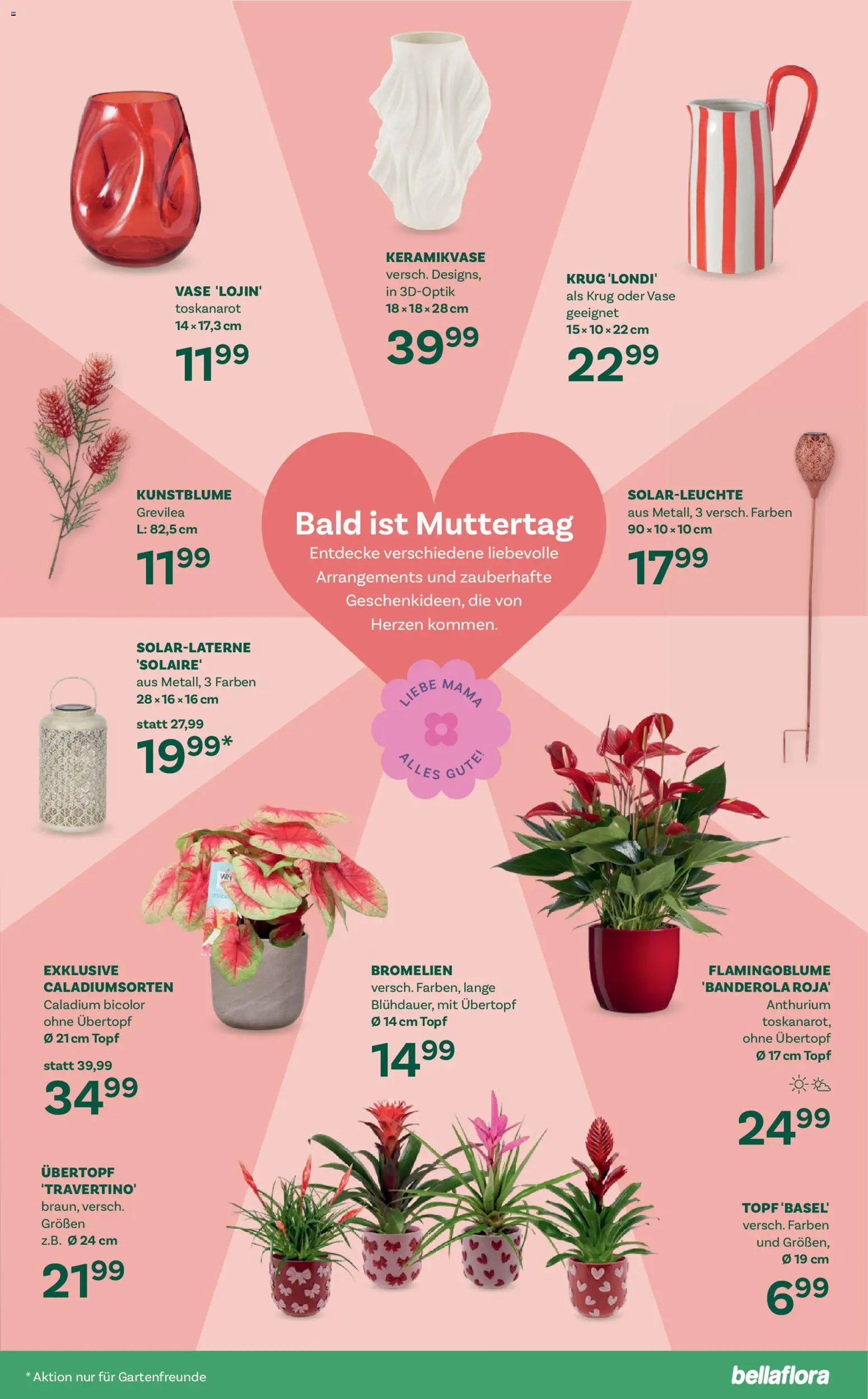 bellaflora Flugblatt gültig ab 02.04.2026 | Seite: 5 | Produkte: Vase