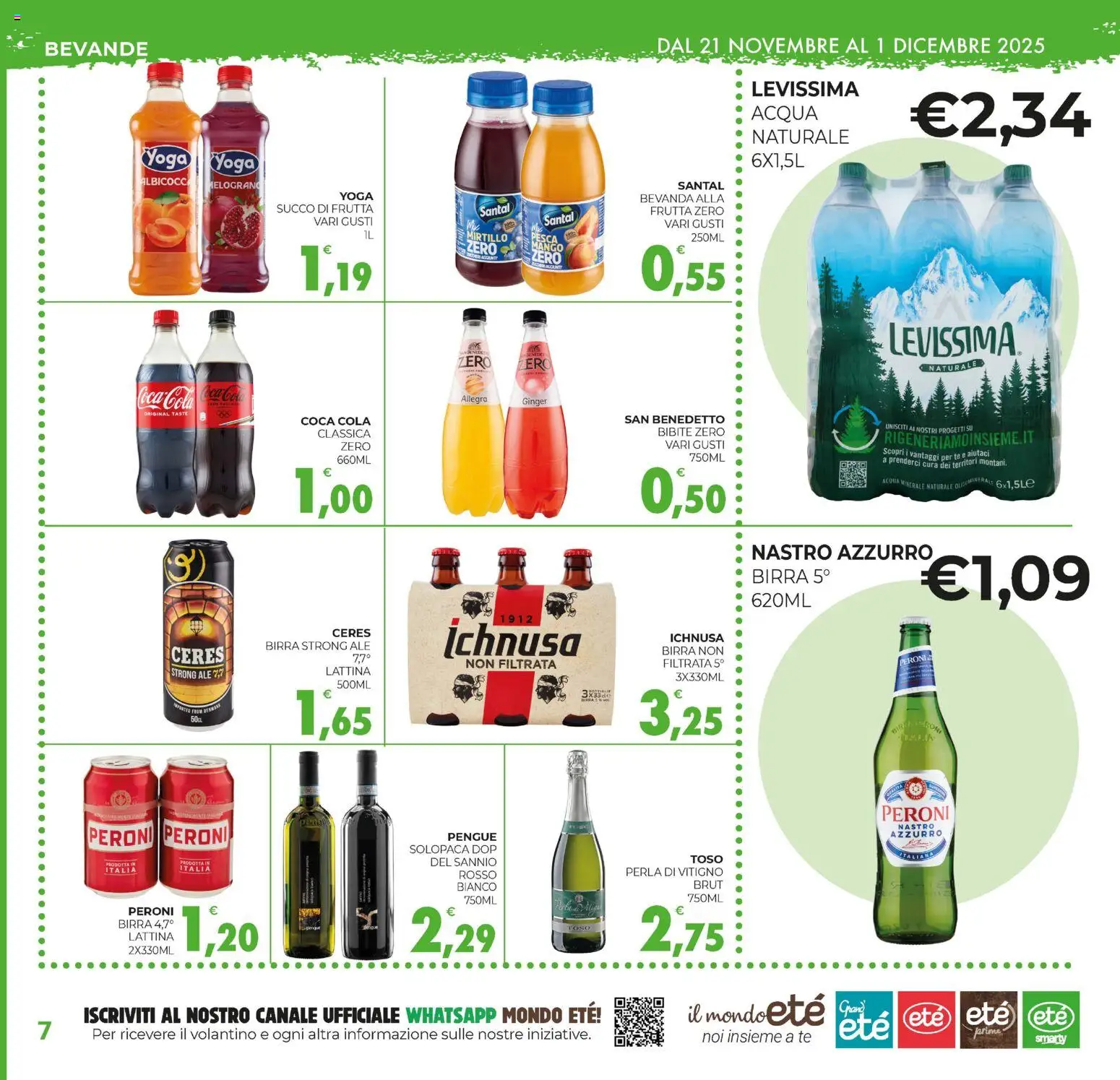 Volantino Eté del 21.11.2025 | Pagina: 7 | Prodotti: Succo, Birra, Frutta, Mango