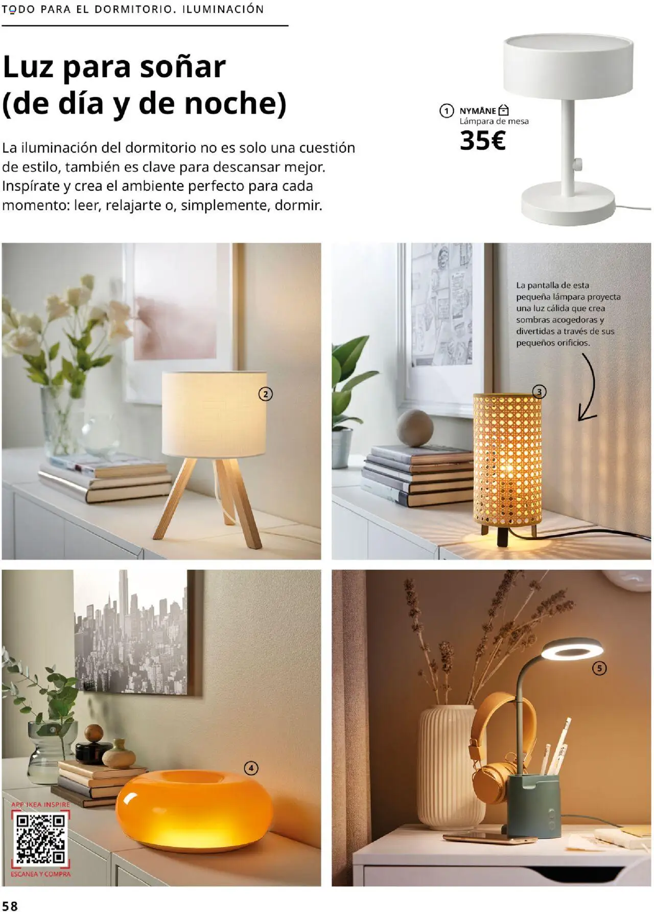 Catálogo IKEA Accesorios y decoración │ válido desde el 25.09.2025 | Página: 58 | Productos: Galette de chaise, Mesa, Lámpara
