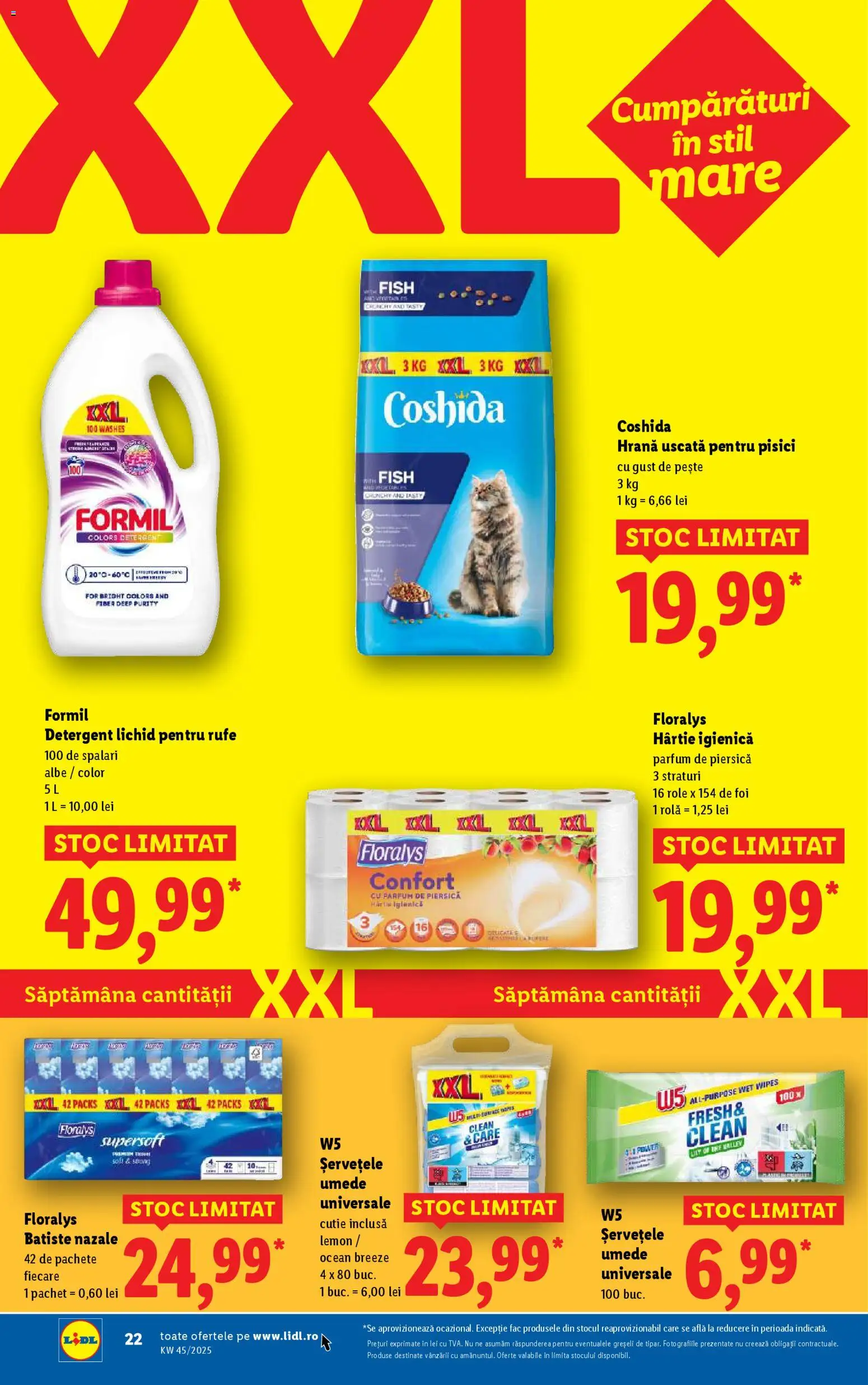 Noul catalog Lidl – valabil de la 03.11.2025 | Pagină: 22 | Produse: Piersică, Role, Parfum, Detergent