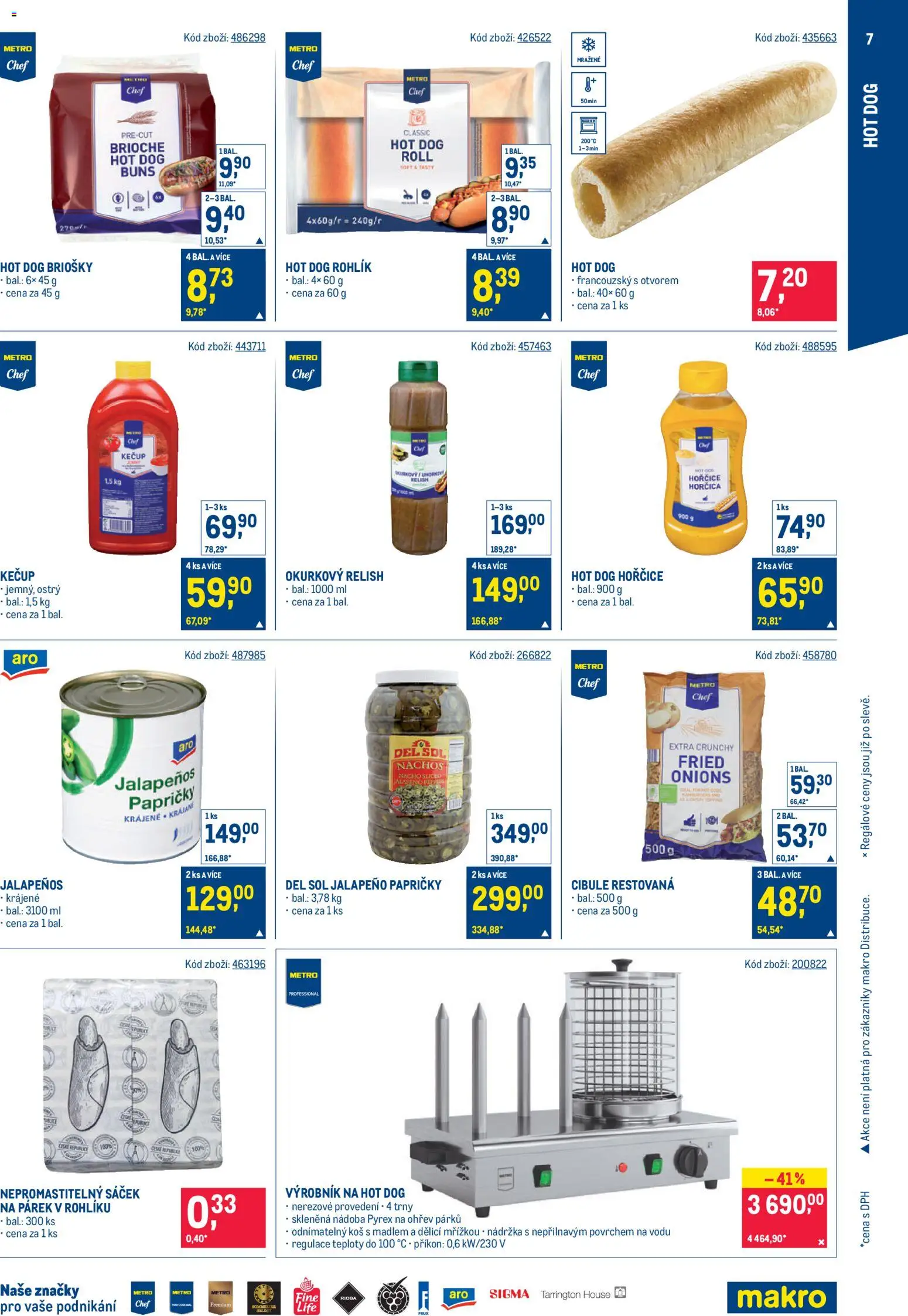 Makro leták - Street Food od 05.11.2025 | Strana: 7 | Produkty: Rohlík, Kečup, Cibule, Sáček