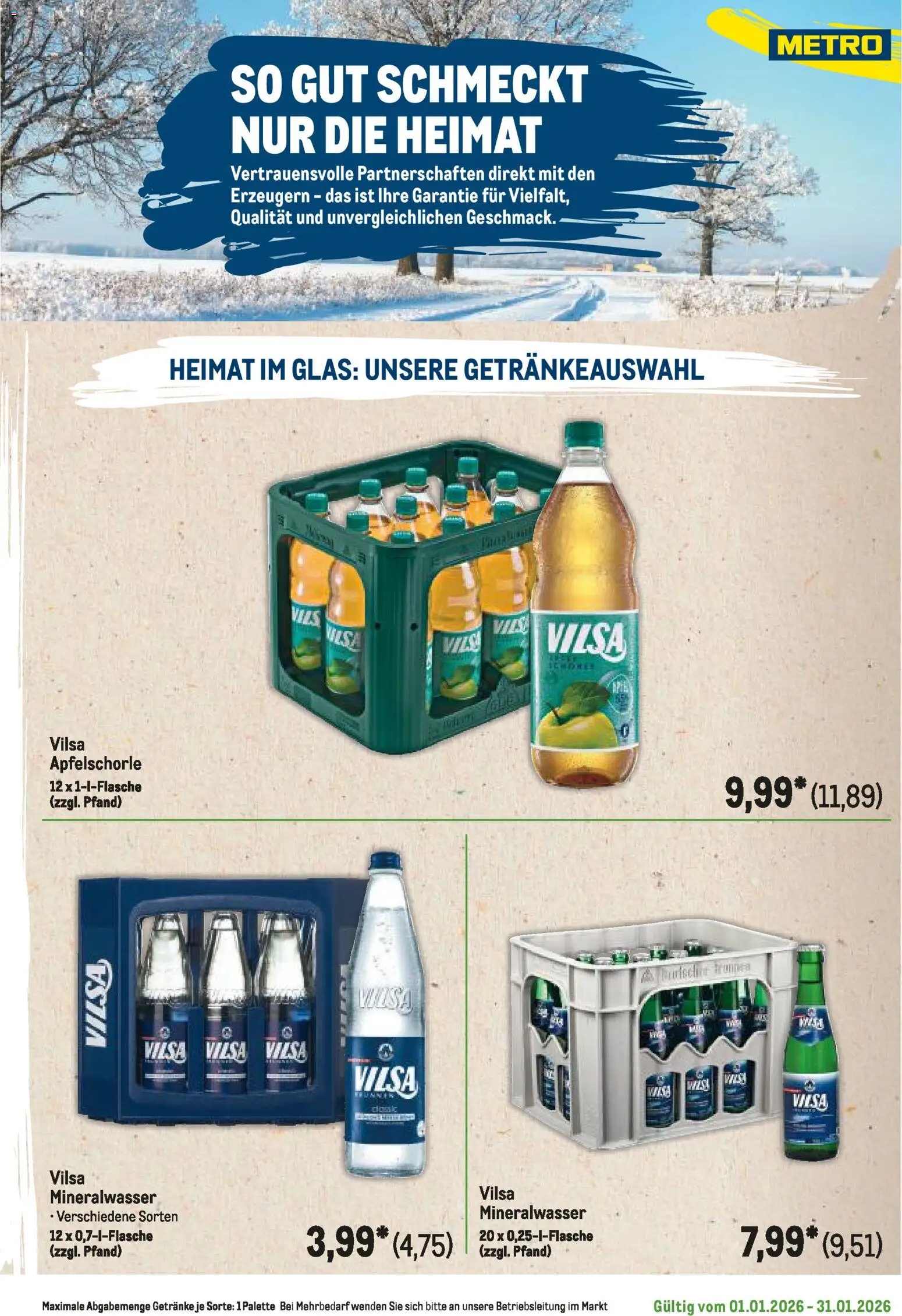 Metro  Regionaler Flyer – gültig ab 01.01.2026 | Seite: 47 | Produkte: Mineralwasser