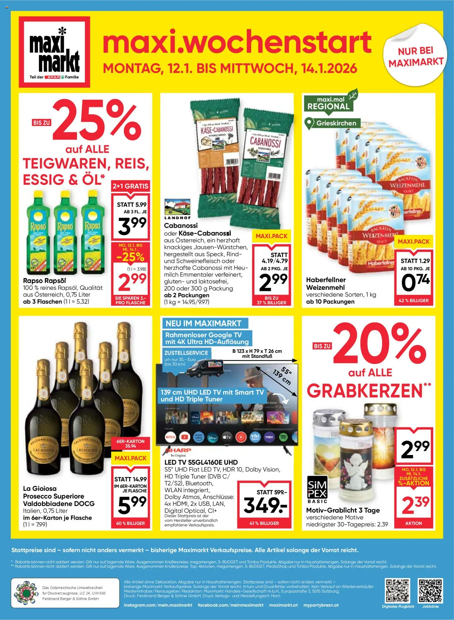 Maximarkt Flugblatt gültig ab 08.01.2026 | Seite: 24 | Produkte: Marhalábszár, TV, Milch, Schweinefleisch