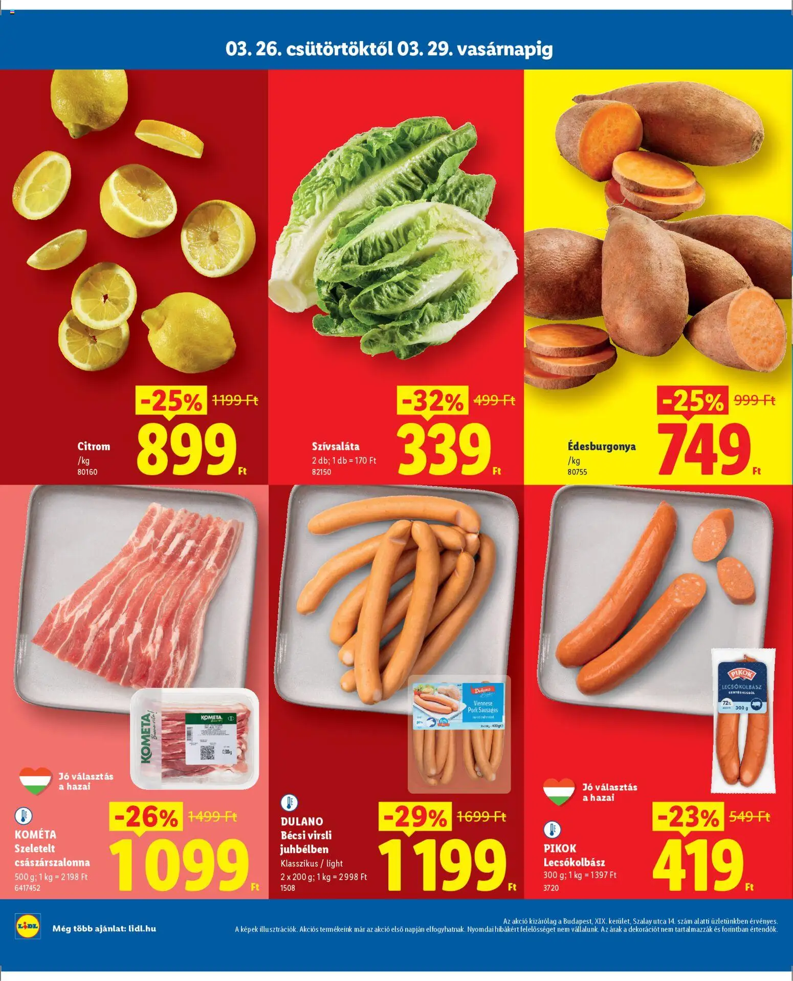 Lidl akciós ujság - amely érvényes a következő dátumtól: 26.03.2026 | Oldal: 2