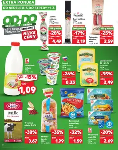 Kaufland leták platný od 05.03.2026 | Strana: 74 | Produkty: Mlieko, Jogurt, Saláma, Klobása