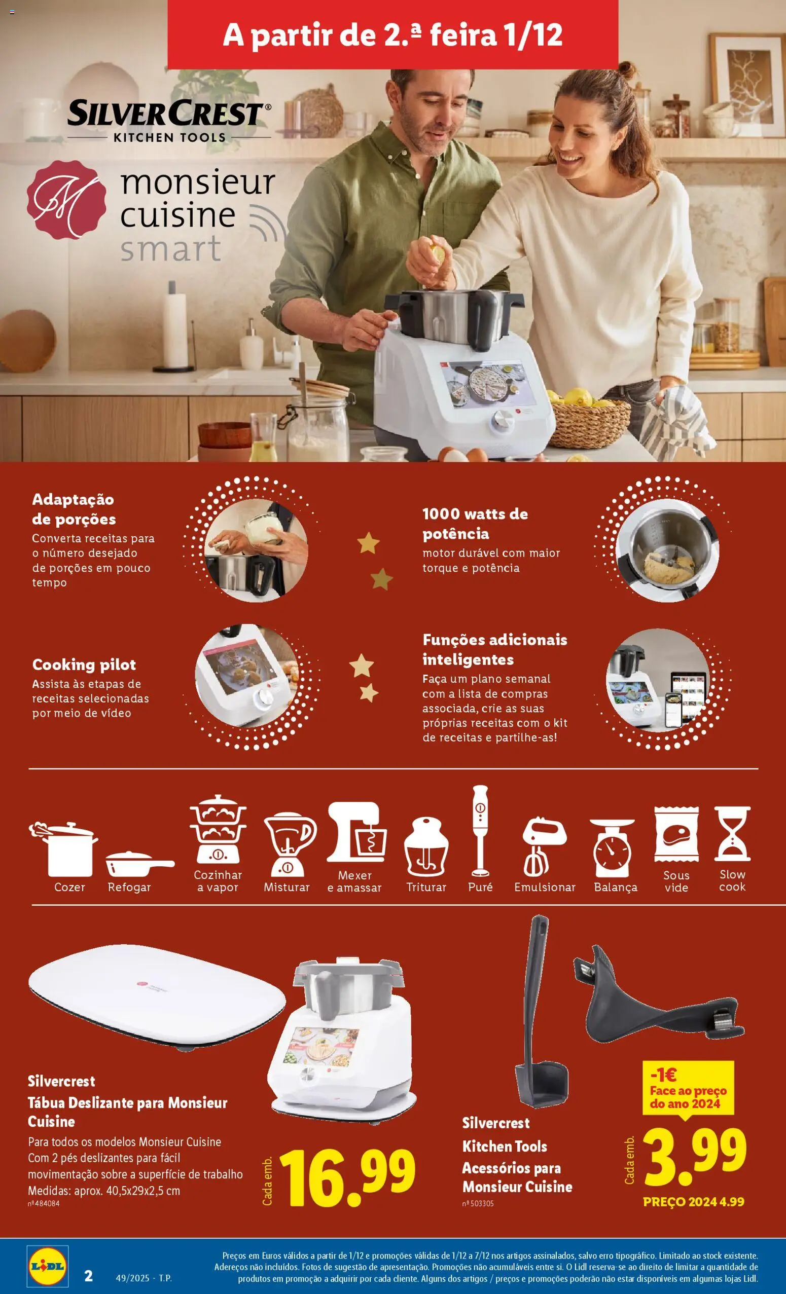 Lidl Novidades │ válido de 01.12.2025 | Página: 2 | Produtos: Tábua, Vídeo, Faca