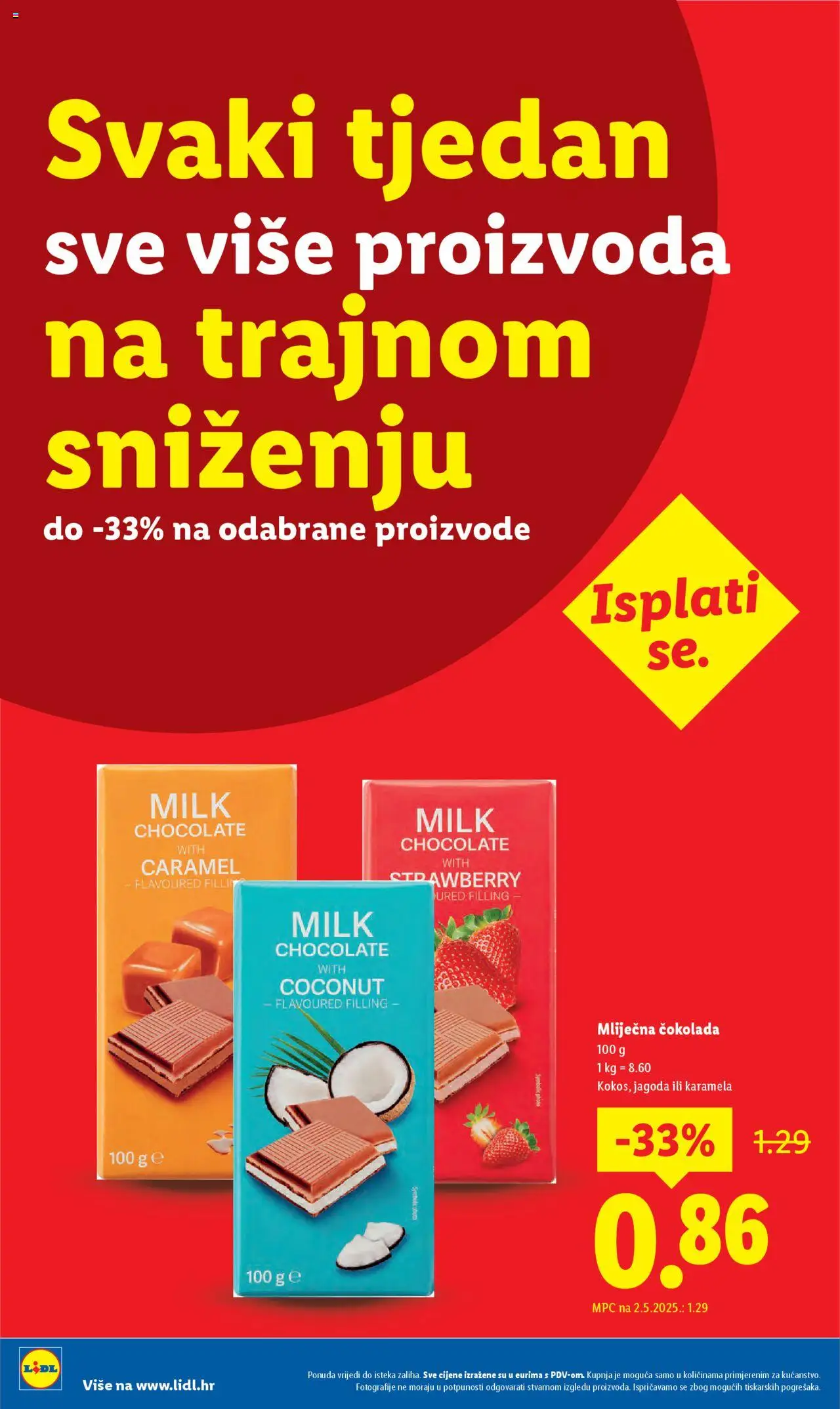 Lidl katalog | vrijedi od 08.09.2025 | Stranica: 16 | Proizvodi: Čokolada, Karamela