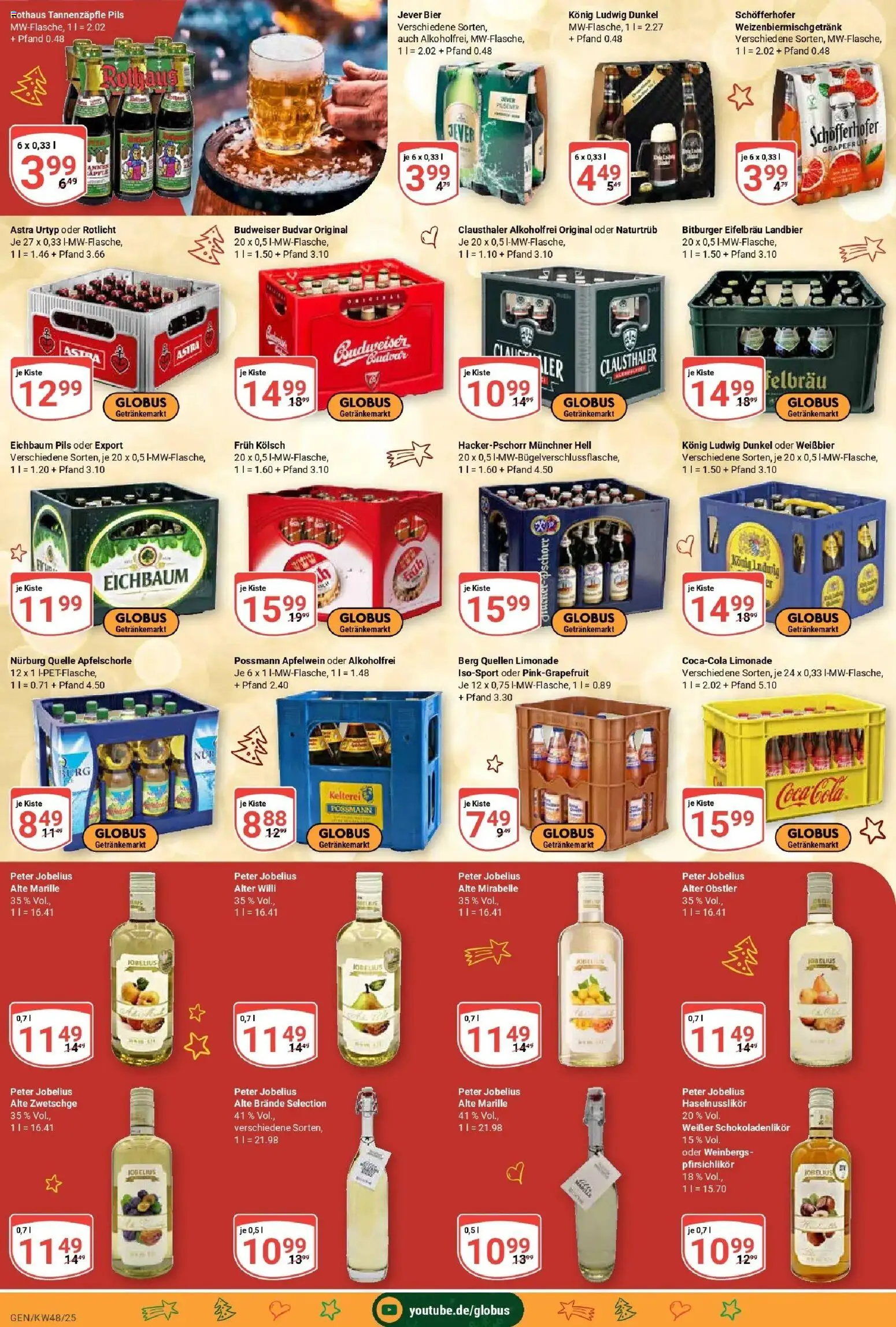 Globus prospekt Gensingen	 – gültig ab 23.11.2025 | Seite: 18 | Produkte: Bitburger, Pils, Grapefruit, Budweiser