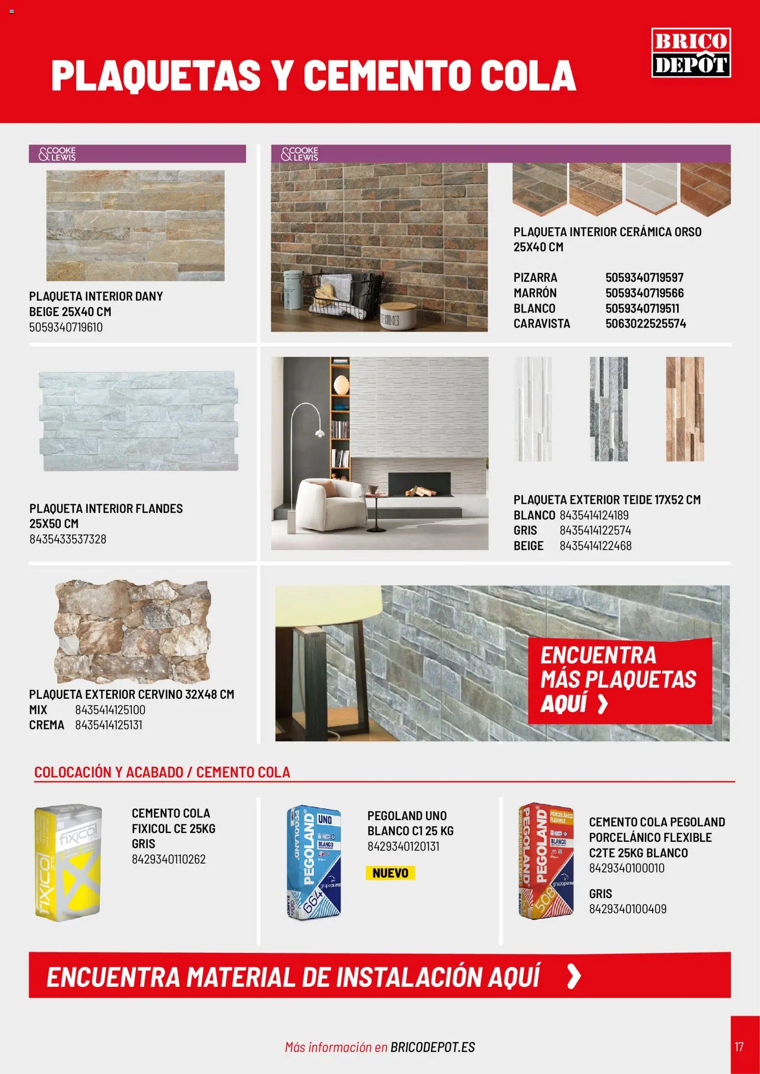 Brico Depôt Revestimientos │ válido desde el 02.01.2026 | Página: 17 | Productos: Crema