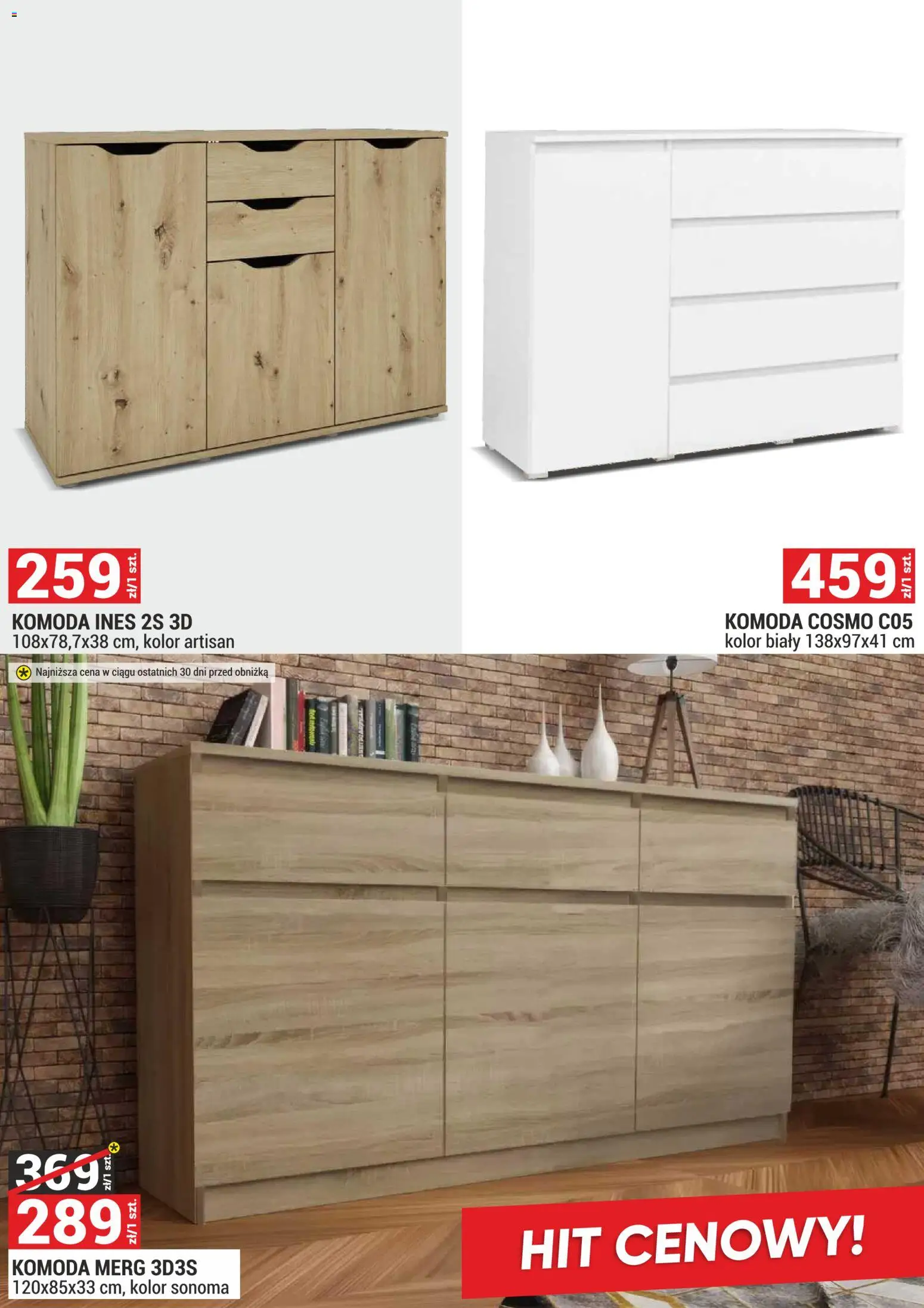 Merkury Market Gazetka - Meble, Wypoczynki, Materace od 01.02.2026 | Strona: 27 | Produkty: Komoda
