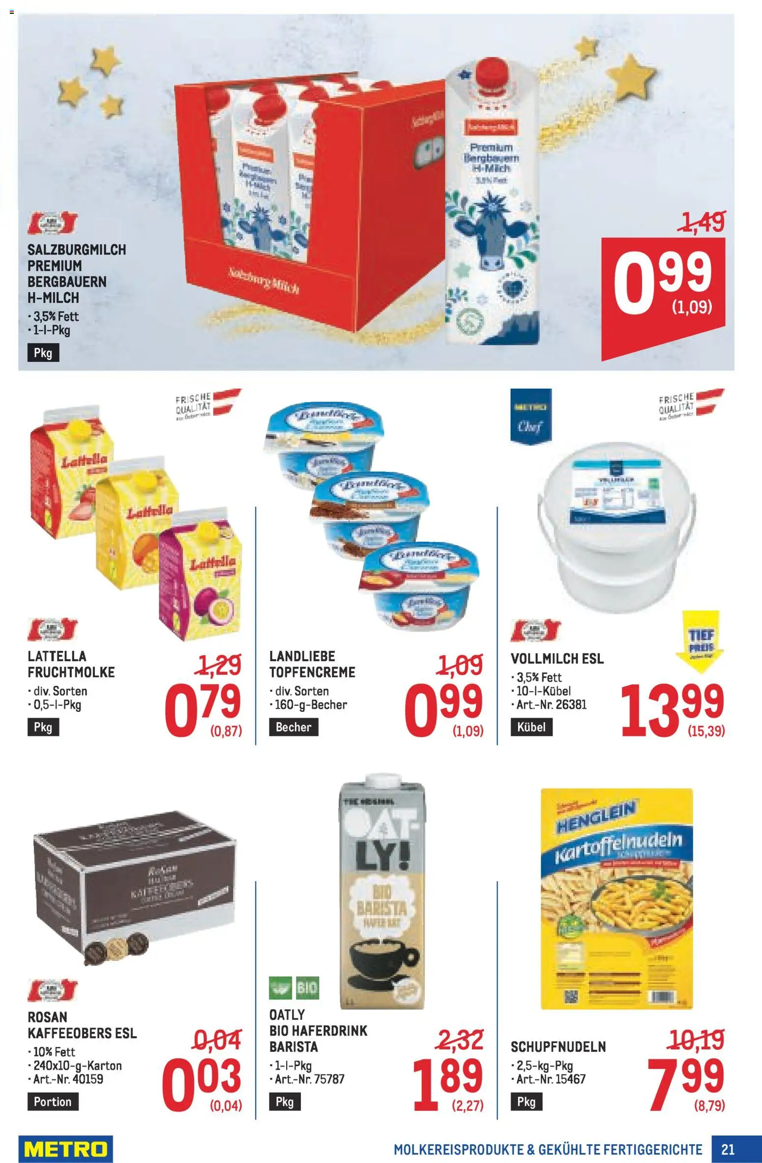 Metro angebote Profi gültig ab 13.11.2025 | Seite: 21 | Produkte: Fertiggerichte