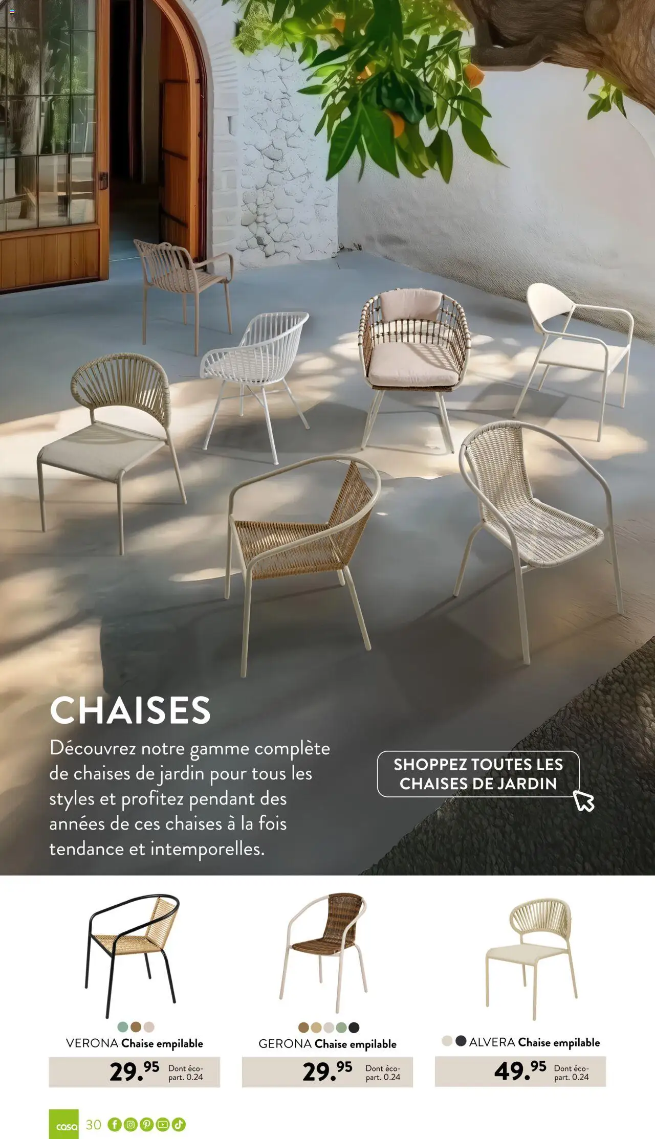  | Page: 30 | Produits: Chaises de jardin, Chaise