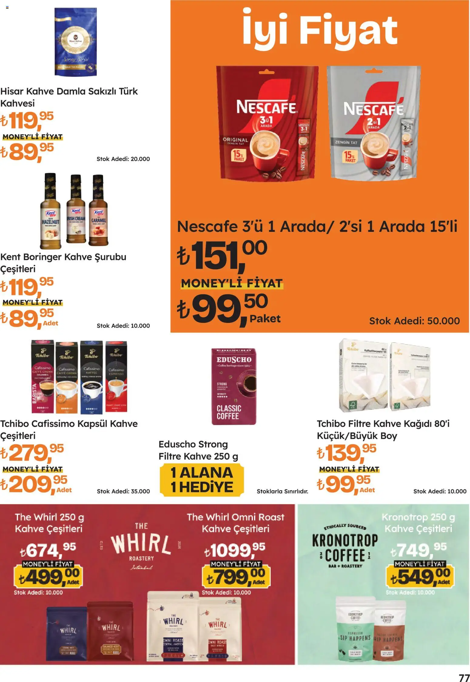 Migros Katalog - 5M Migroskop Dijital - 16.04.2026 tarihinden itibaren geçerlidir | Sayfa: 77 | Ürünler: Kahve