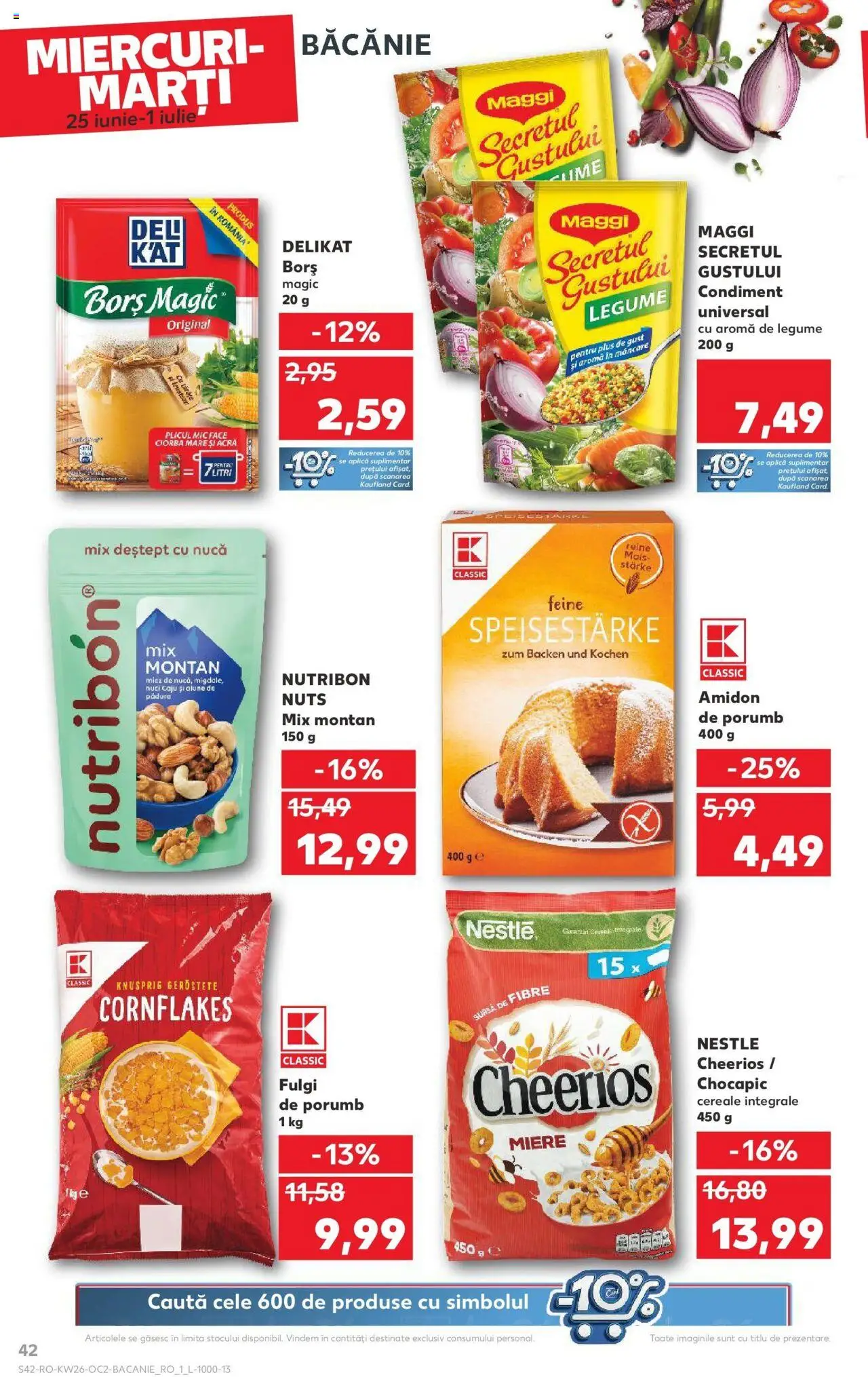 Catalog Kaufland - Bucureşti – valabil de la 25.06.2025 | Pagină: 42 | Produse: Borș, Caju, Cereale, Fulgi