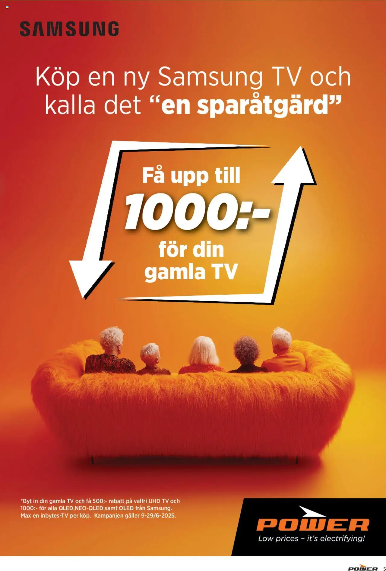Power reklamblad aktuell från 23.06.2025 | Sida: 5 | Produkter: Galler, Tv