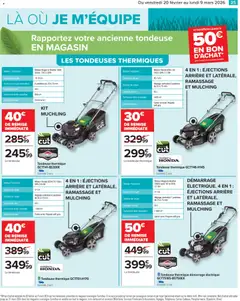 Carrefour - Prévisualisation de Carrefour Jardin valide à partir de 20.02.2026 | Page: 27 | Produits: Tondeuse