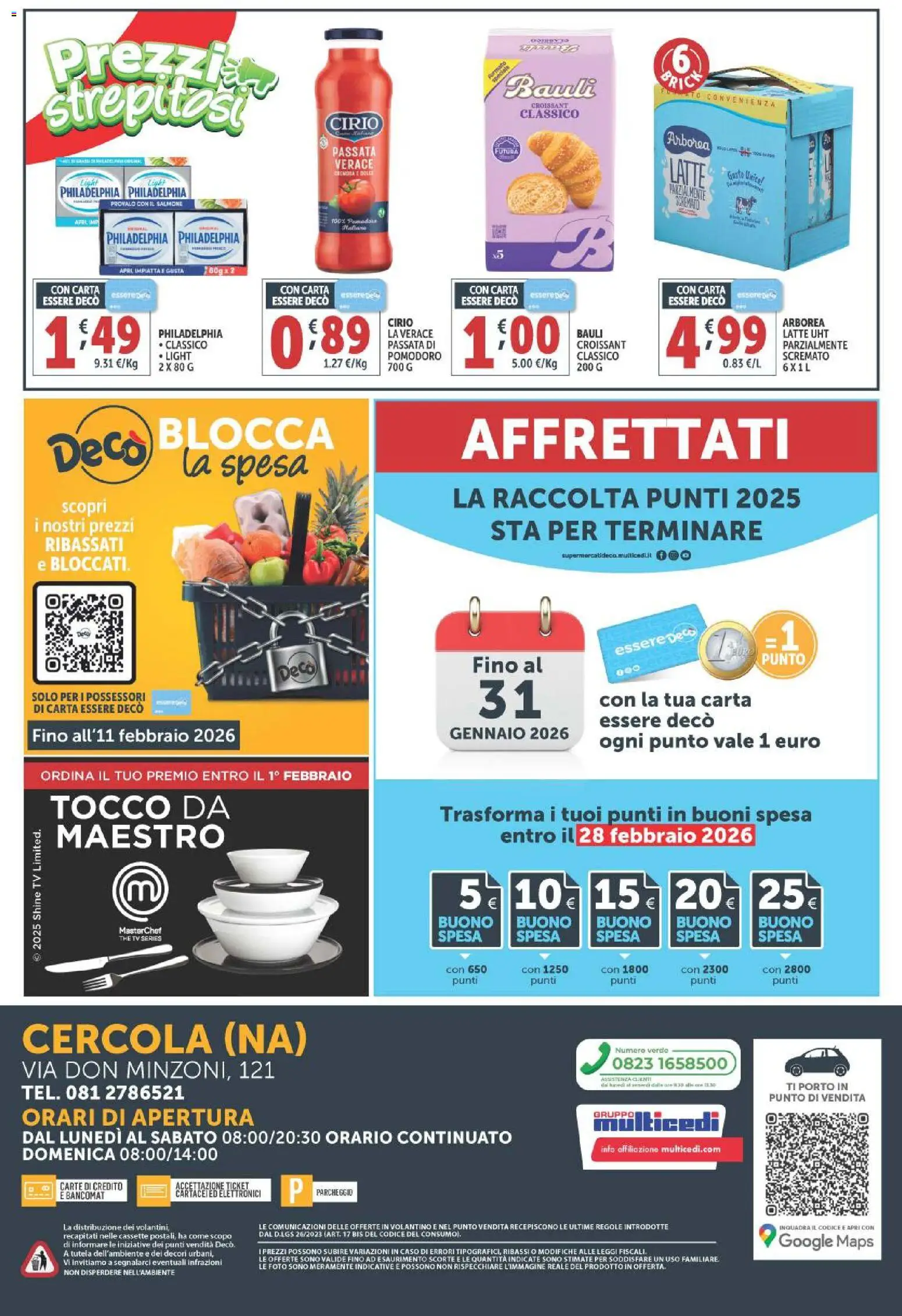 Volantino Decò del 20.01.2026 | Pagina: 34 | Prodotti: Pomodoro, The, TV, Croissant
