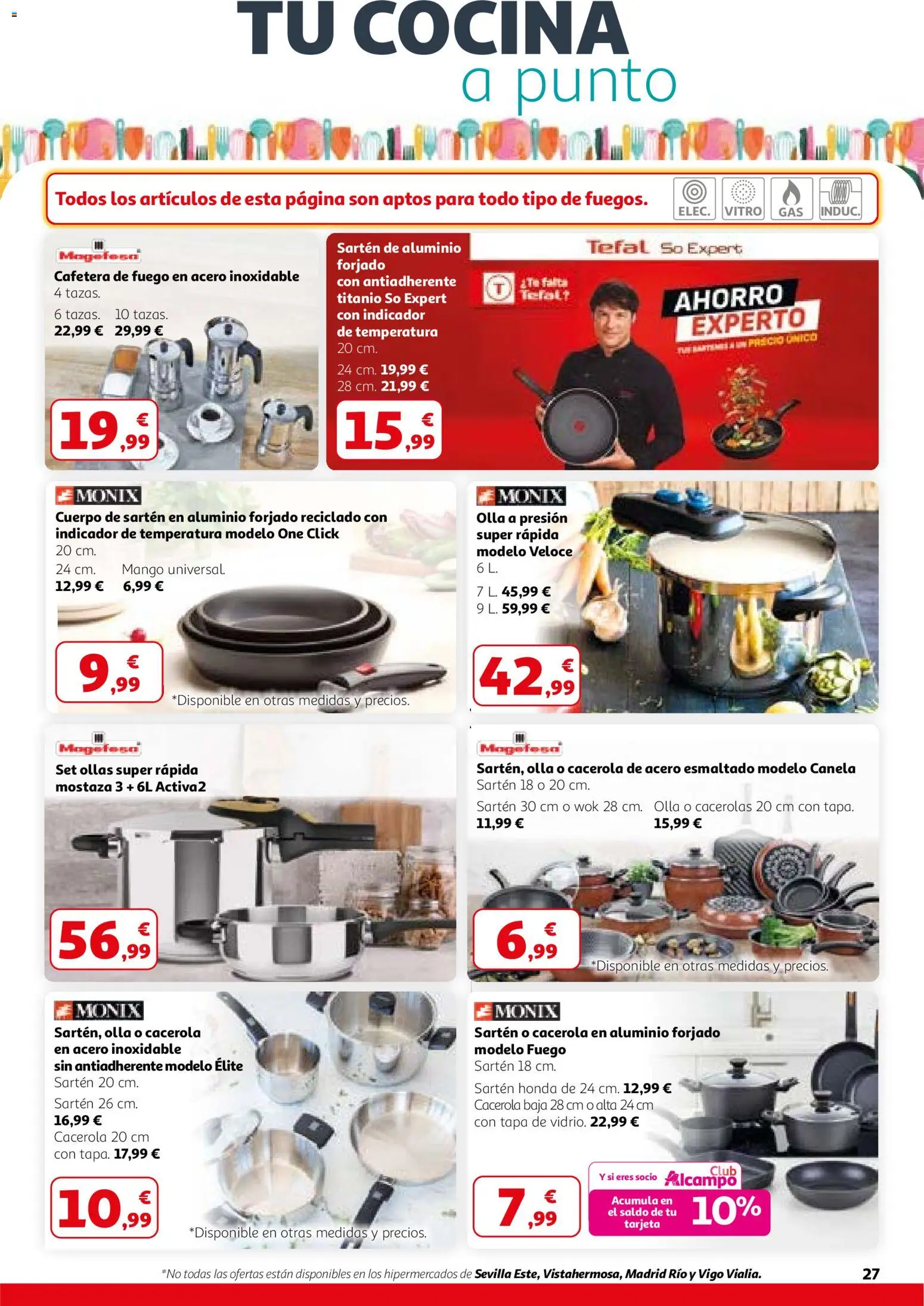 Alcampo - HG Madrid Unificado │ válido desde el 26.02.2026 | Página: 27 | Productos: Cocina, Cafetera, Ρούτερ