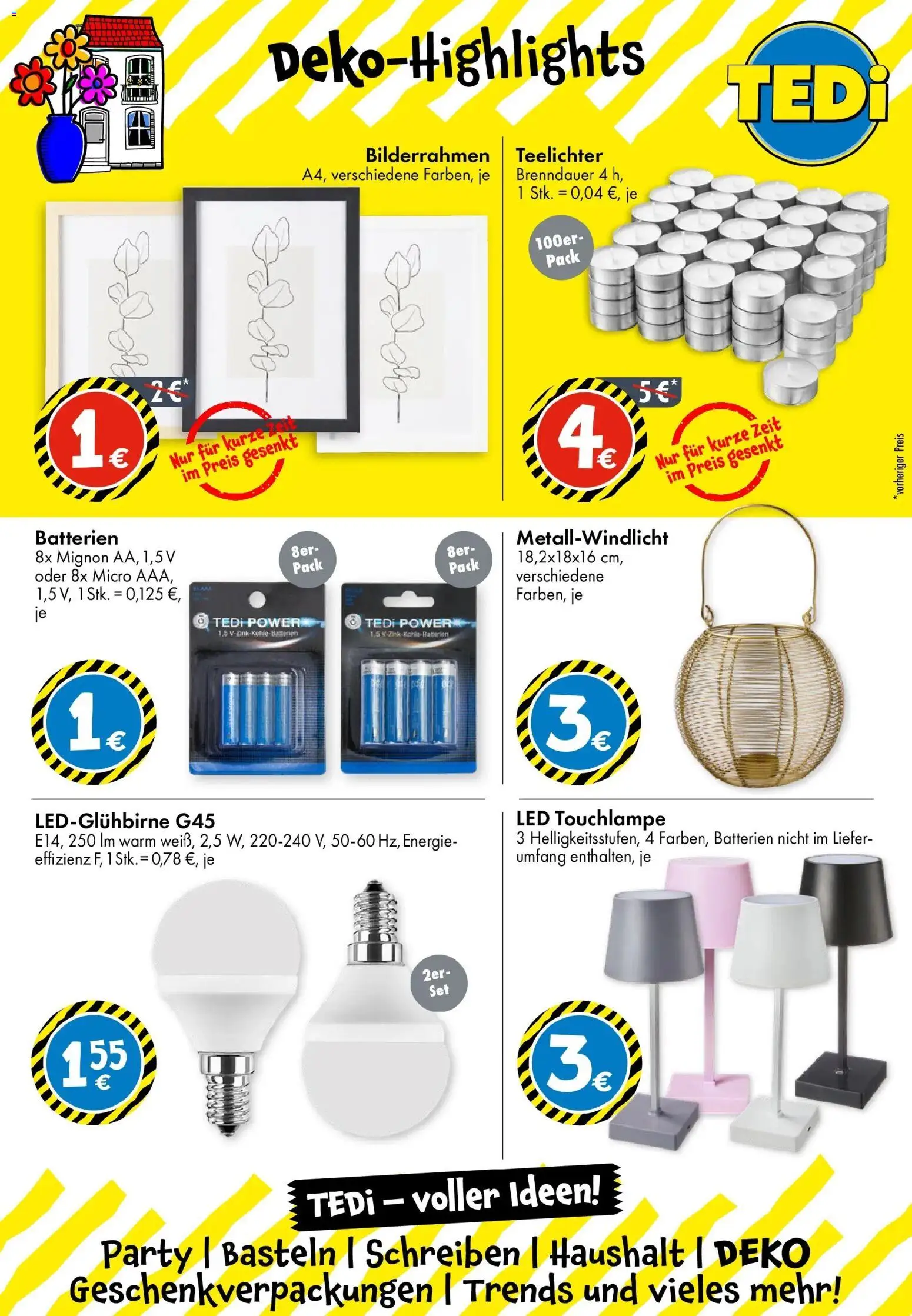 TEDi - TEDi Neueröffnung Bremerhaven – gültig ab 08.01.2026 | Seite: 13 | Produkte: Batterien, Bilderrahmen