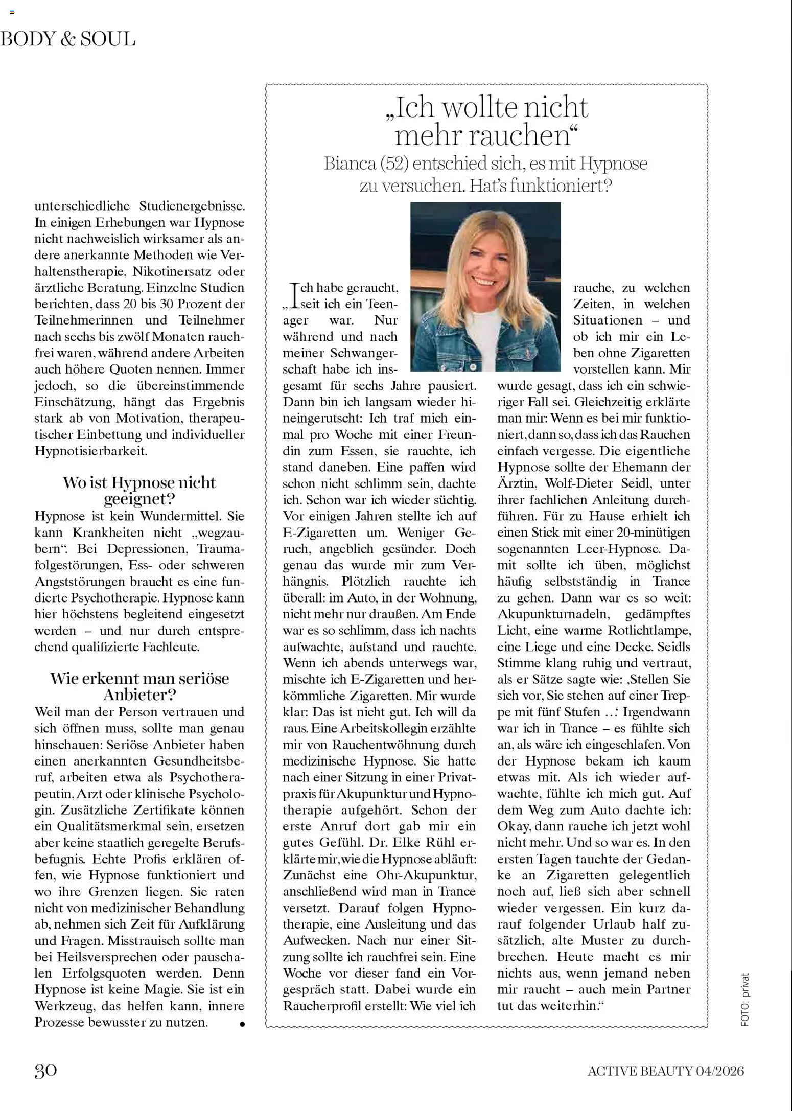 dm drogerie markt Active Beauty Magazin 04/2026 gültig ab 01.04.2026 | Seite: 30