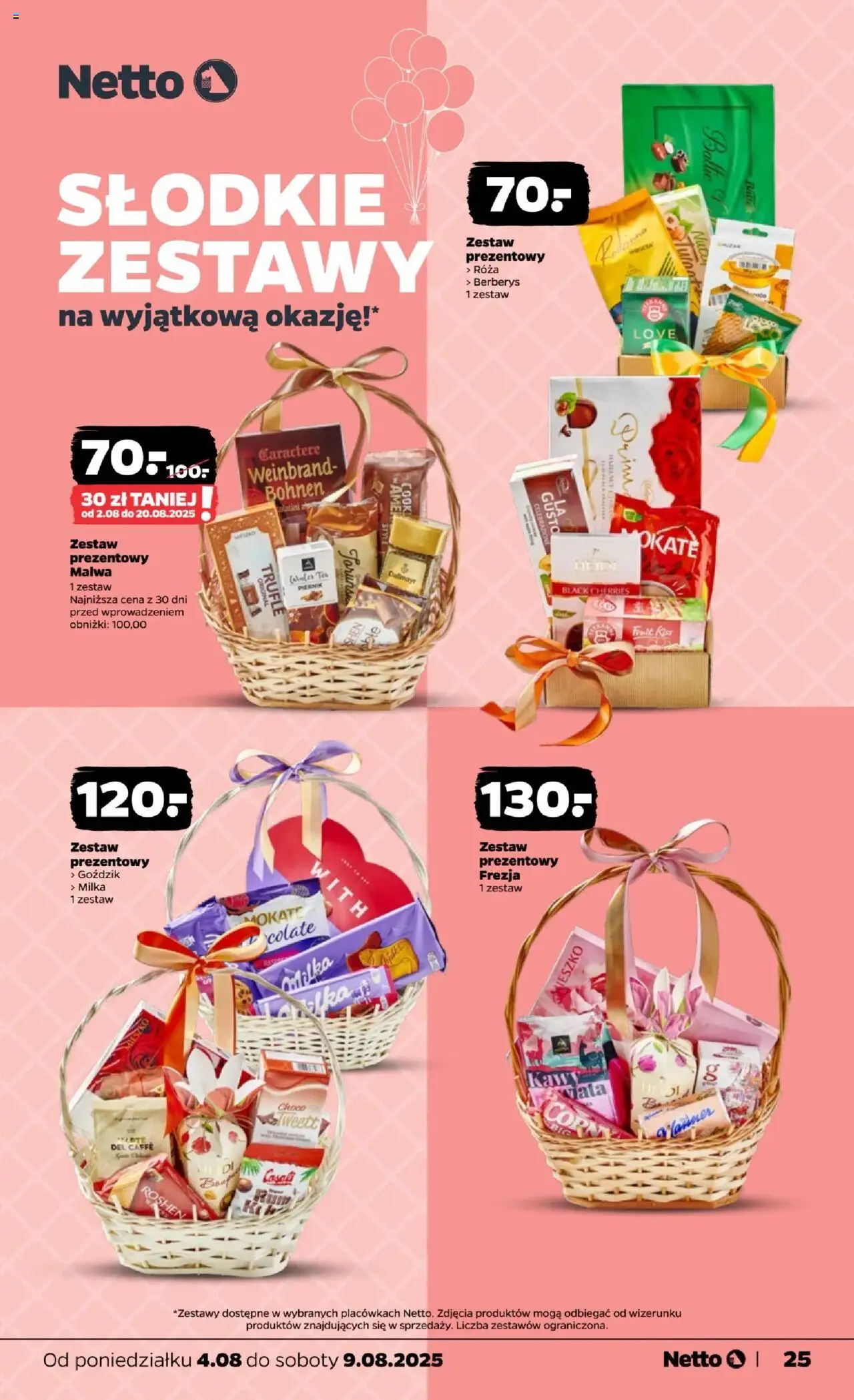 Netto gazetka - Spożywcza od 04.08.2025 | Strona: 25 | Produkty: Piernik, Goździk, Milka