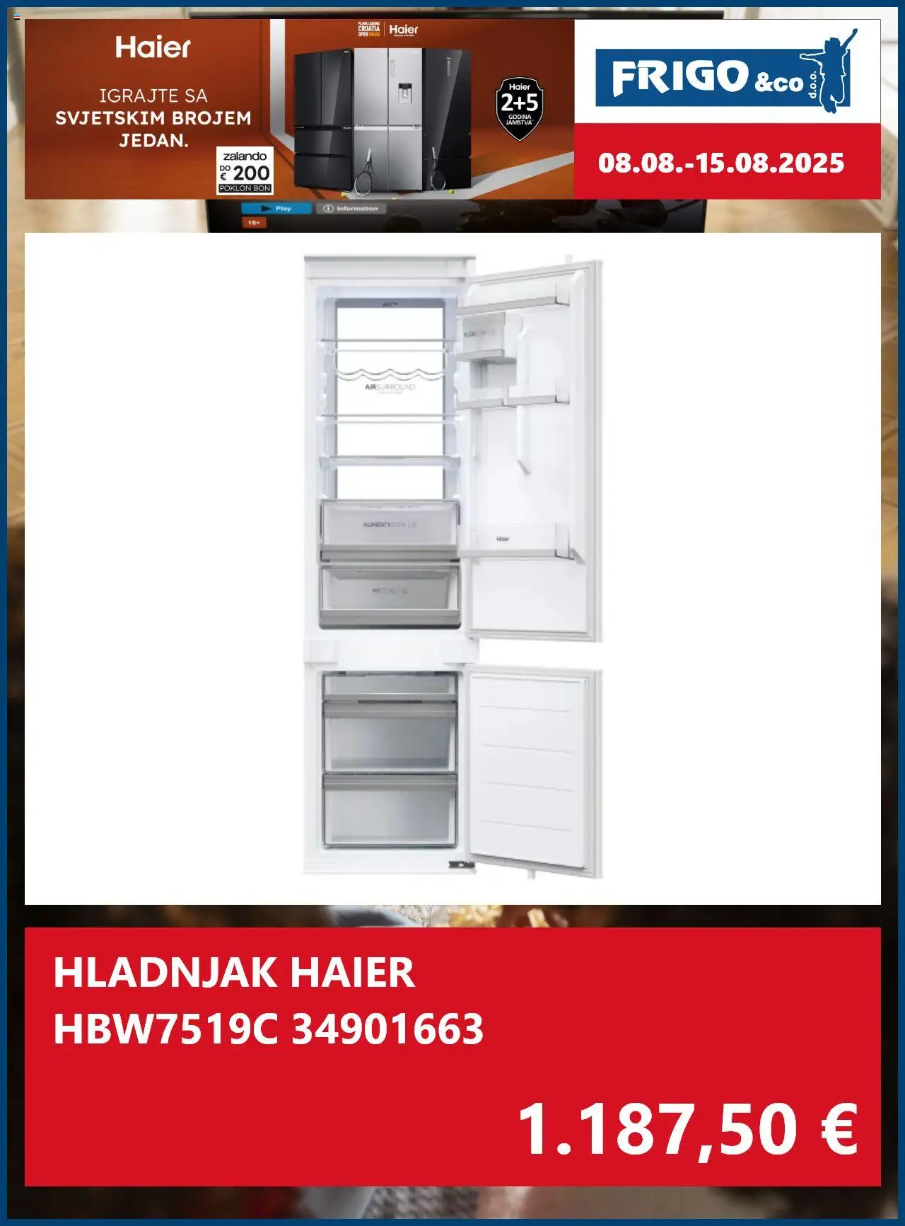 FRIGO & Co. katalog | vrijedi od 08.08.2025 | Stranica: 5 | Proizvodi: Hladnjak