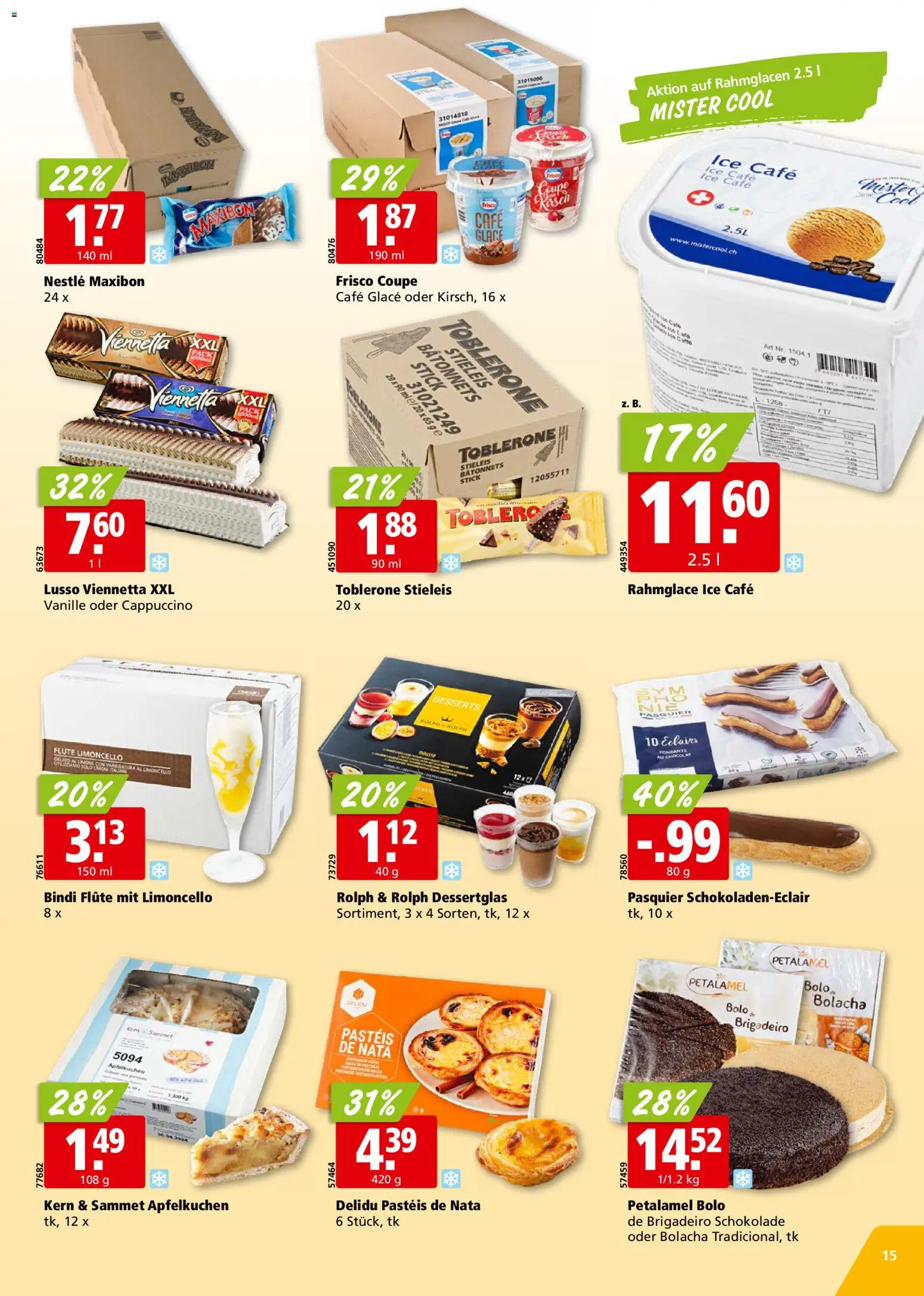 Aligro Aktionen – gültig ab 03.11.2025 | Seite: 15 | Produkte: Glace, Schokolade