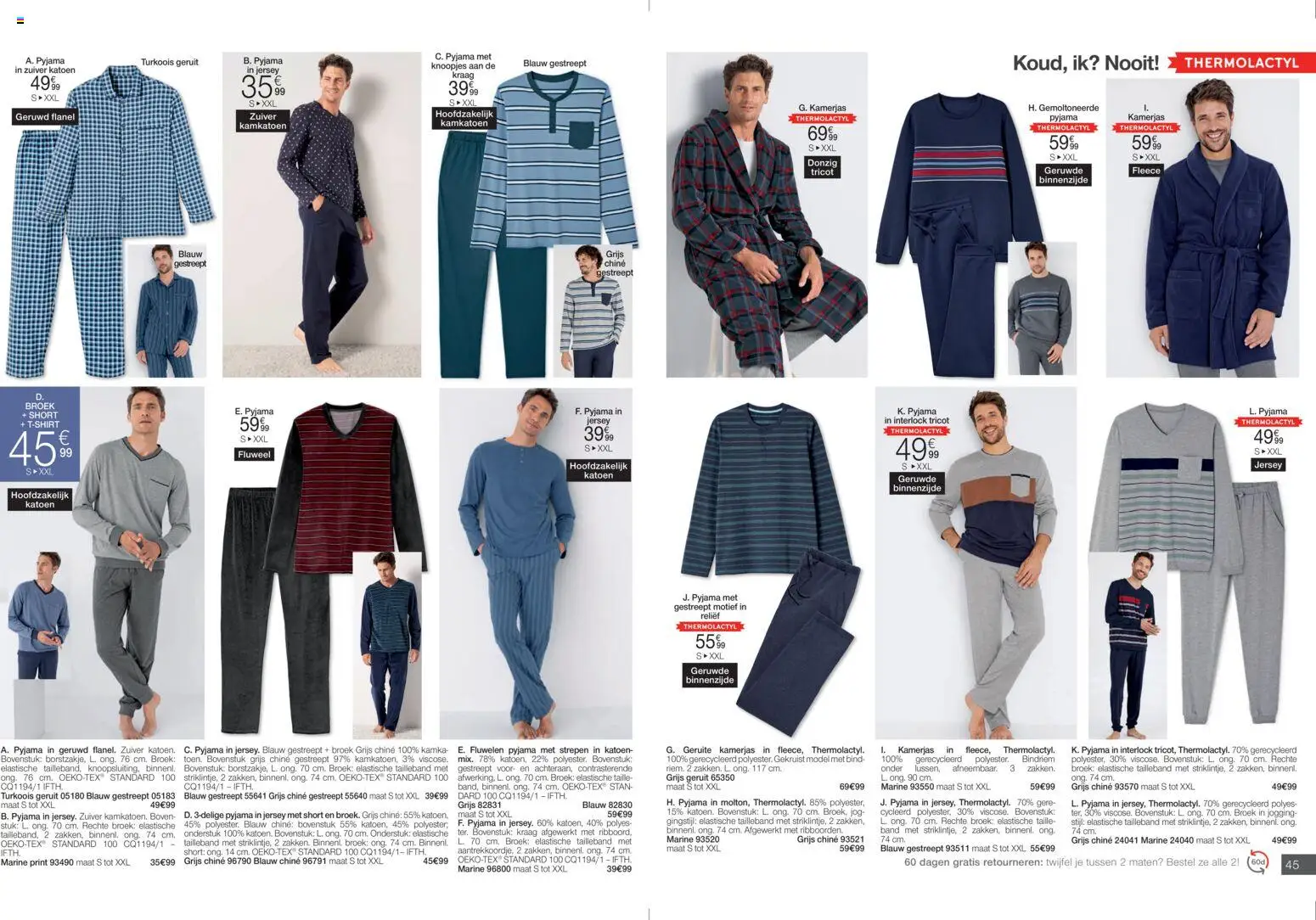 {H1} | Pagina: 23 | Producten: Turkoois, Broek, Pyjama