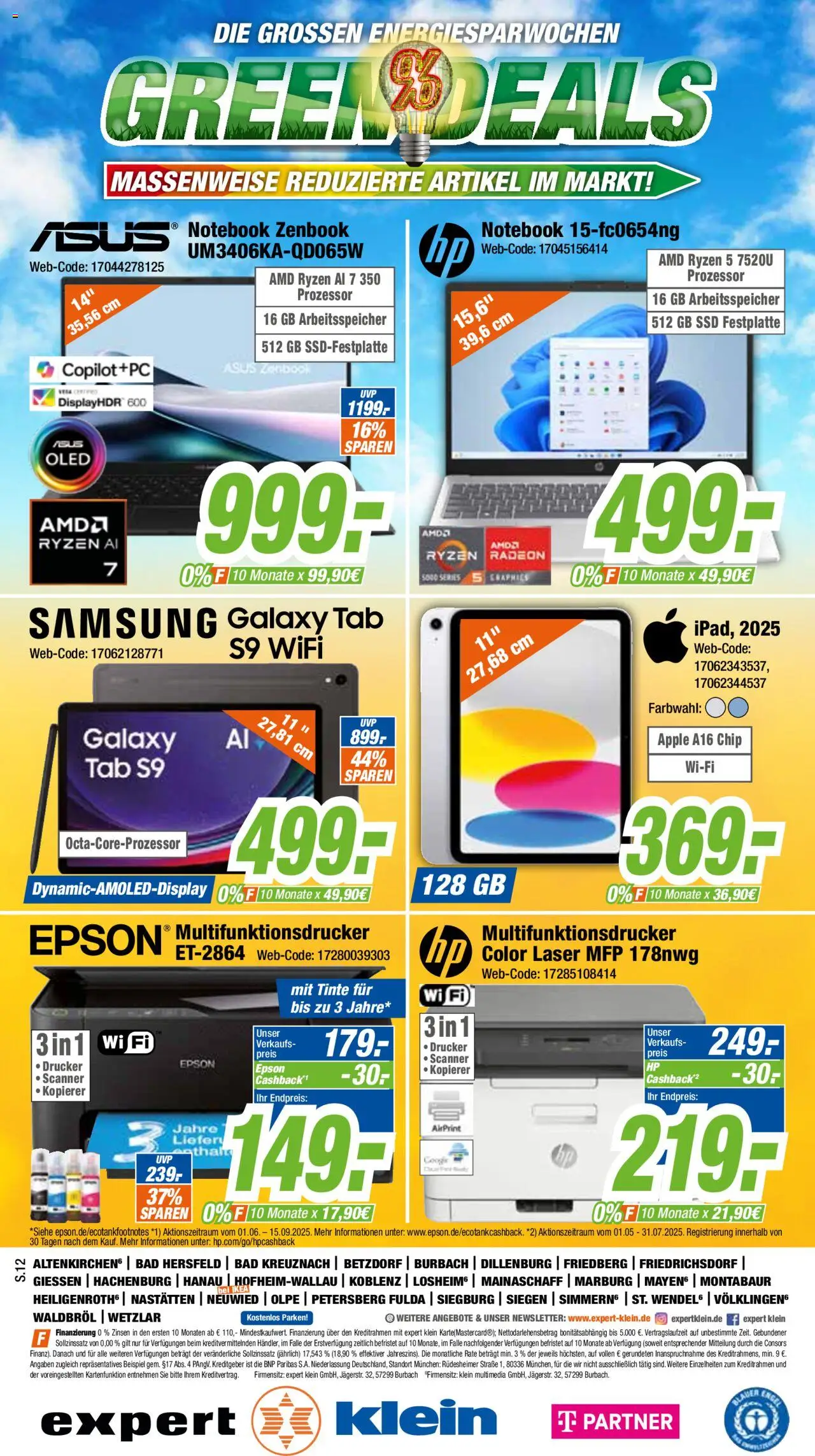 Expert Prospekt Giessen - gültig ab dem 28.07.2025 | Seite: 12 | Produkte: Epson, Apple, Notebook, Drucker
