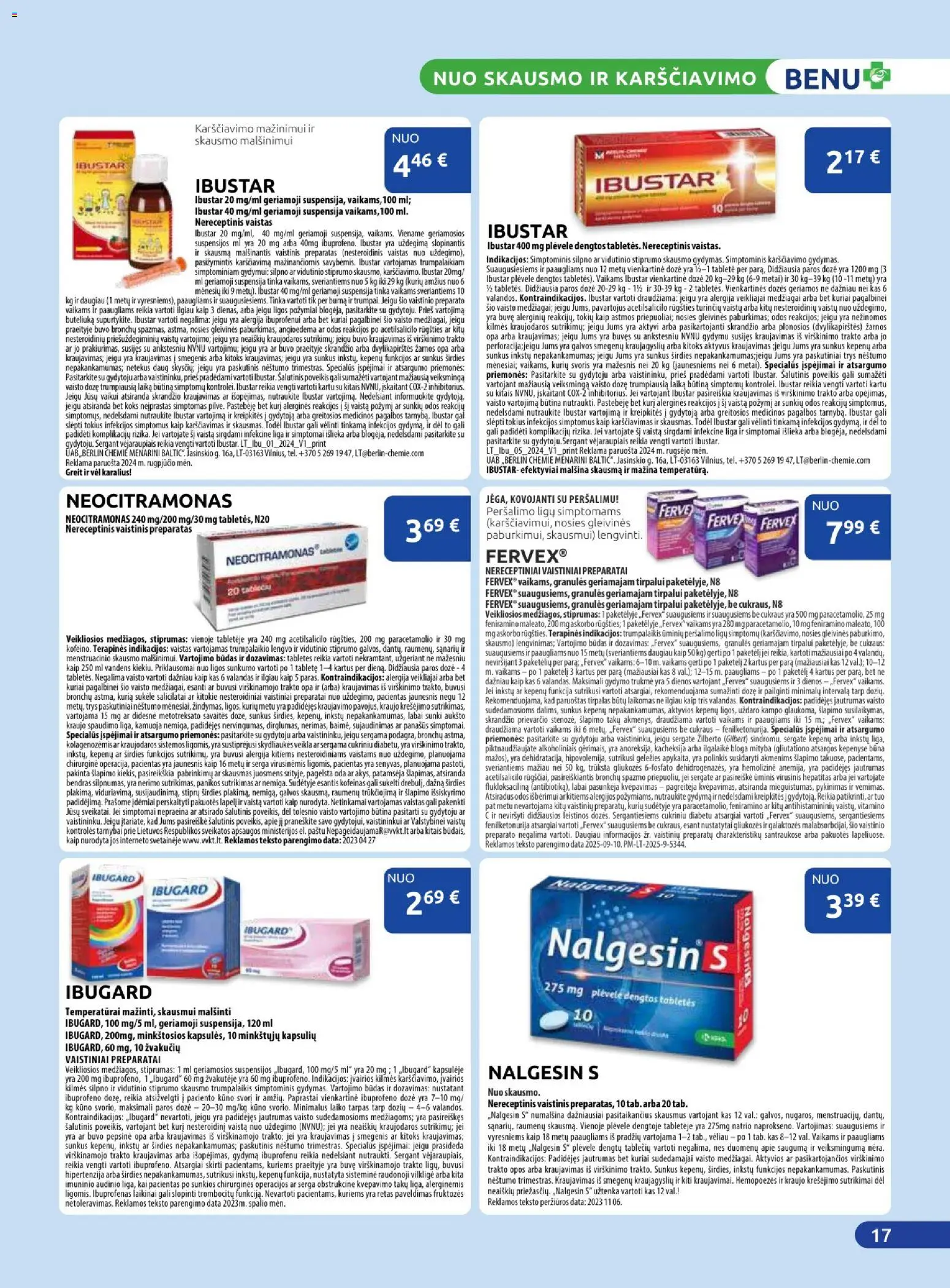 BENU akcijos nuo 01.12.2025 | Puslapis: 17 | Prekių: Bendras