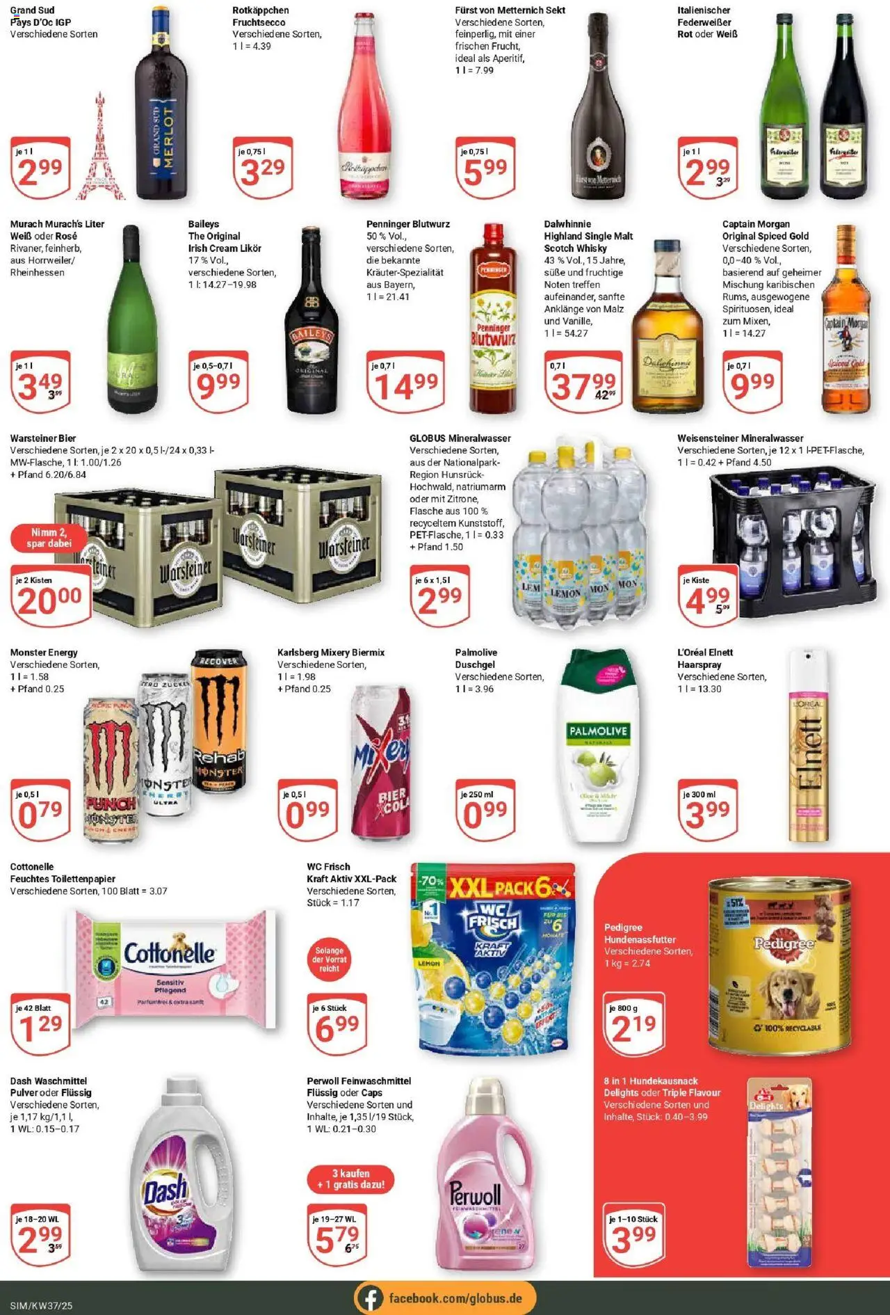 Globus prospekt Simmern	 – gültig ab 07.09.2025 | Seite: 5 | Produkte: Warsteiner, Rotkäppchen, Mixery, Feuchtes Toilettenpapier