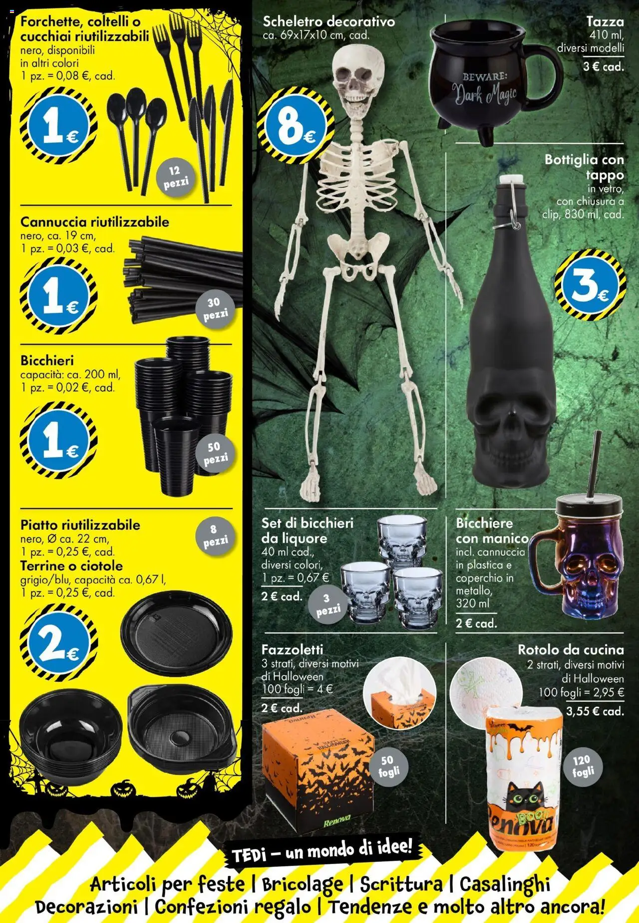 Volantino TEDi del 10.10.2025 | Pagina: 15 | Prodotti: Piatto, Liquore, Bottiglia, Decorazioni