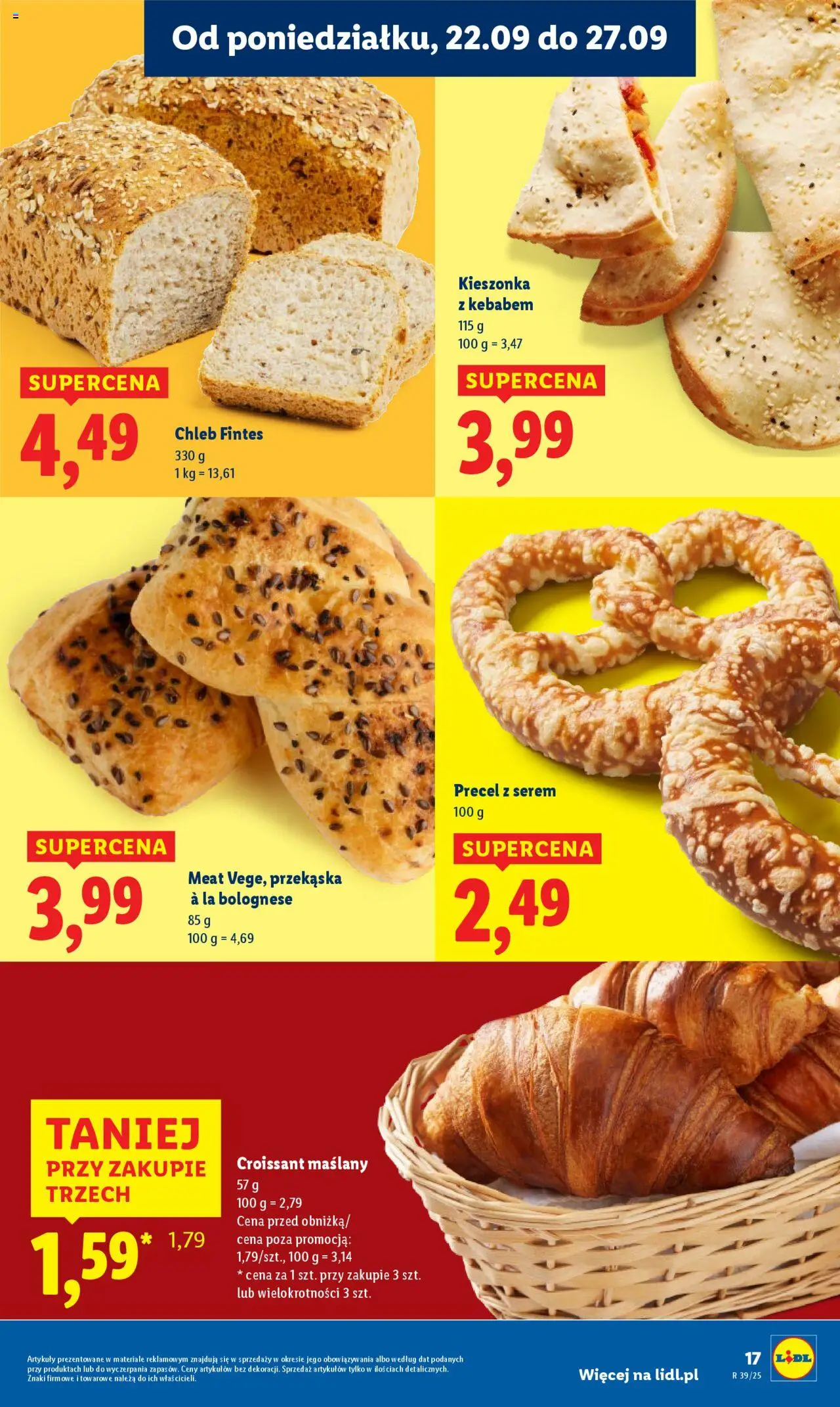Lidl Gazetka od 22.09.2025 | Strona: 23 | Produkty: Kebab, Chleb