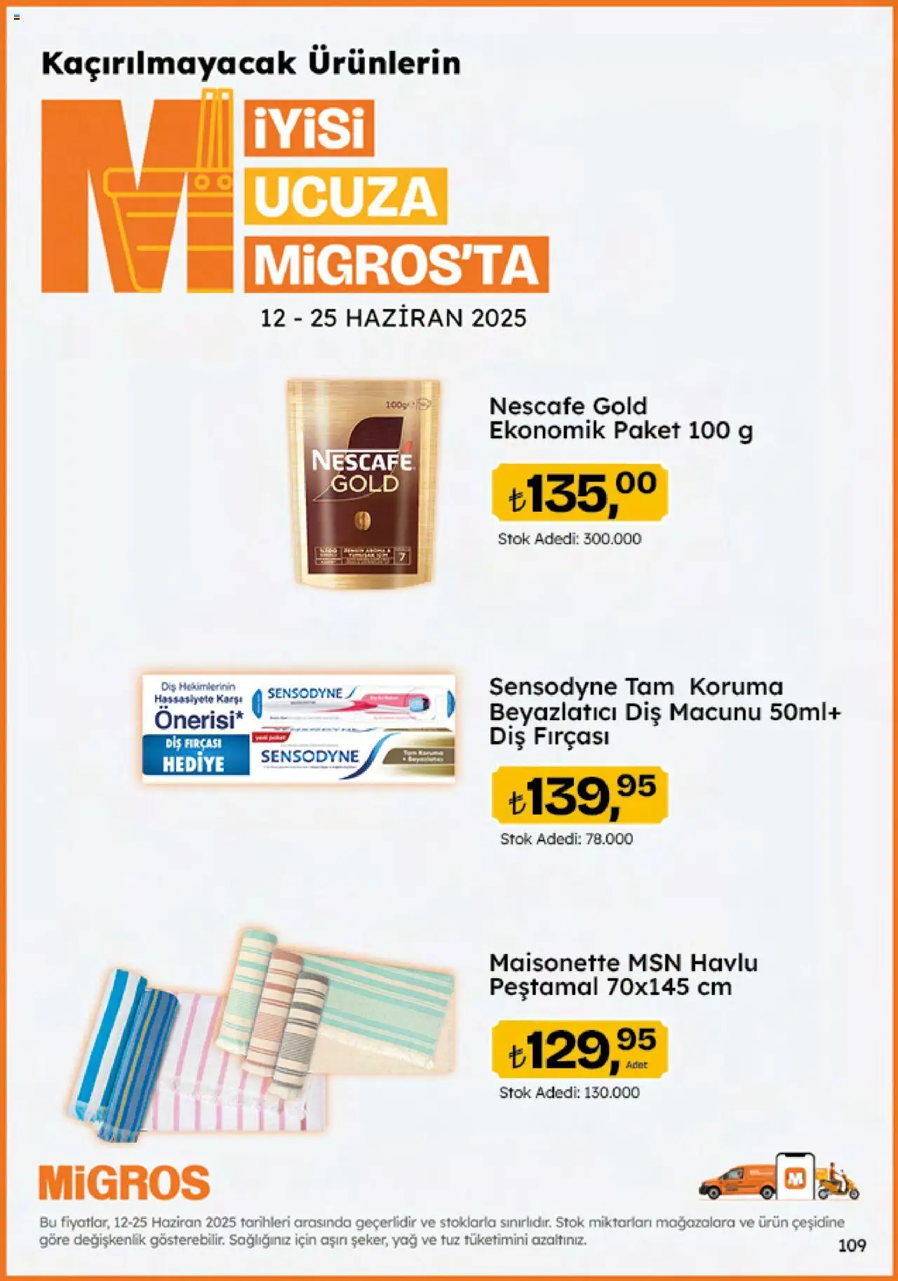 Migros Katalog - 5M Migroskop Dijital - 12.06.2025 tarihinden itibaren geçerlidir | Sayfa: 109 | Ürünler: Diş macunu, Diş fırçası, Yağ, Tuz