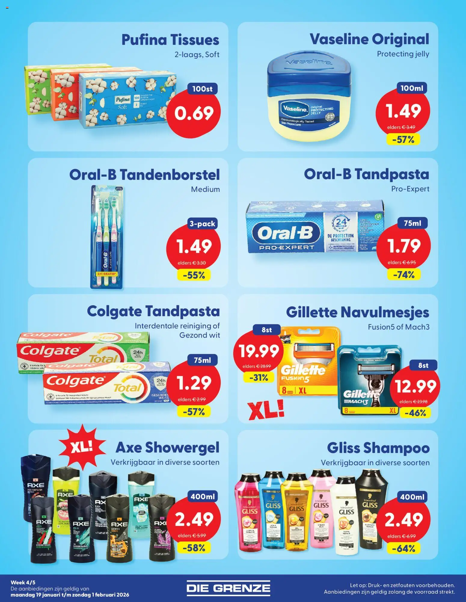 {H1} | Pagina: 6 | Producten: Tandpasta, Tandenborstel, Tissues, Shampoo