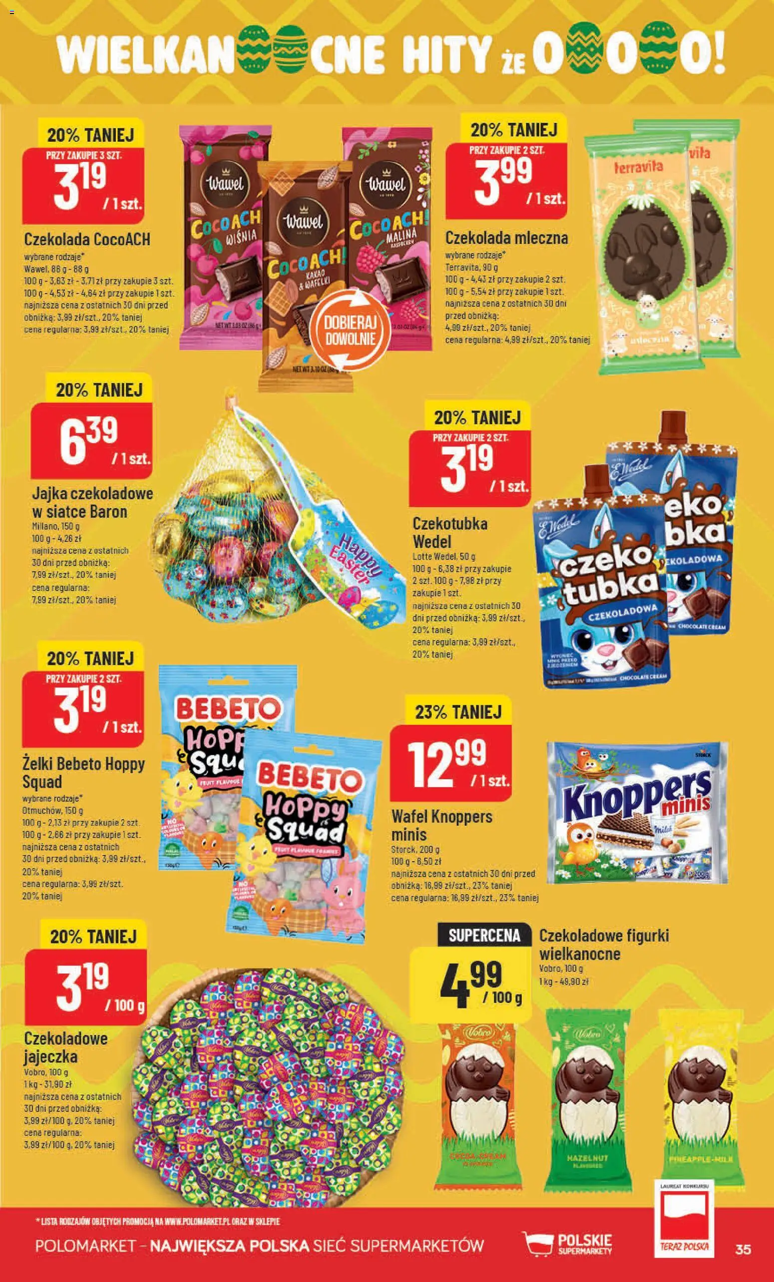 POLOmarket gazetka od 11.03.2026 | Strona: 35 | Produkty: Czekoladowa, Kakao, Czekolada mleczna, Jajka