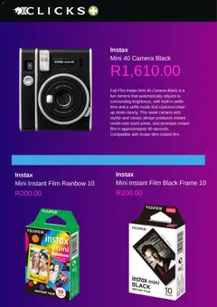 Clicks specials catalogue – valid from 01.12.2025 | Page: 3 | Products: Camera, Frame