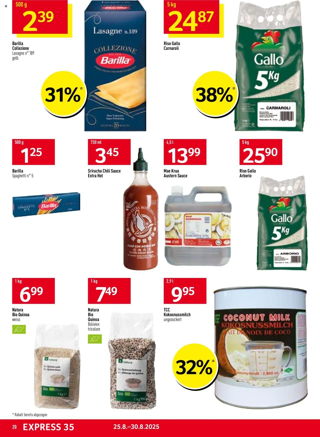 Prodega Aktionen ab 25.08.2025 | Seite: 20 | Produkte: Barilla, Chili