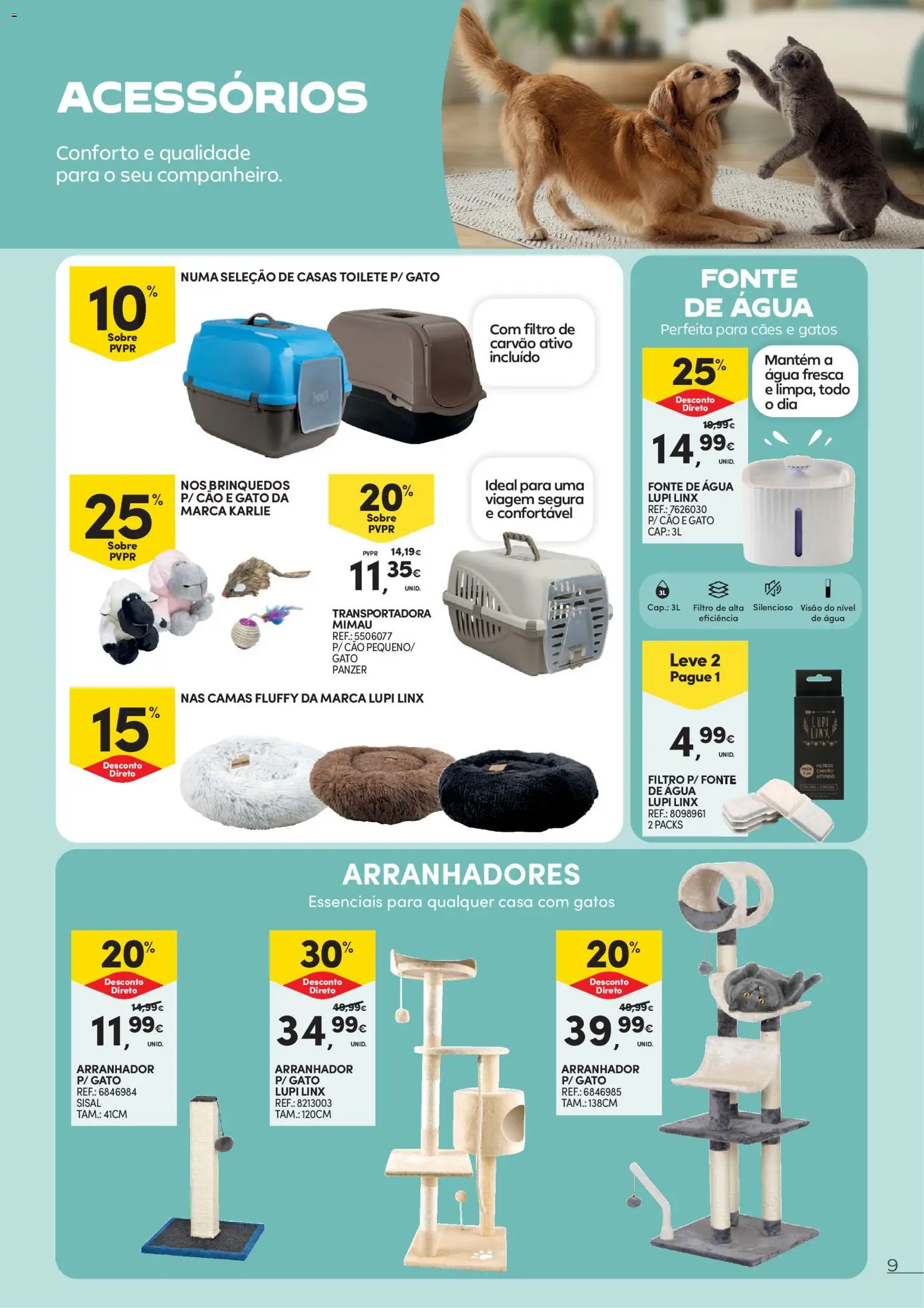 Continente - Animais de Companhia │ válido de 07.04.2026 | Página: 9 | Produtos: Agua