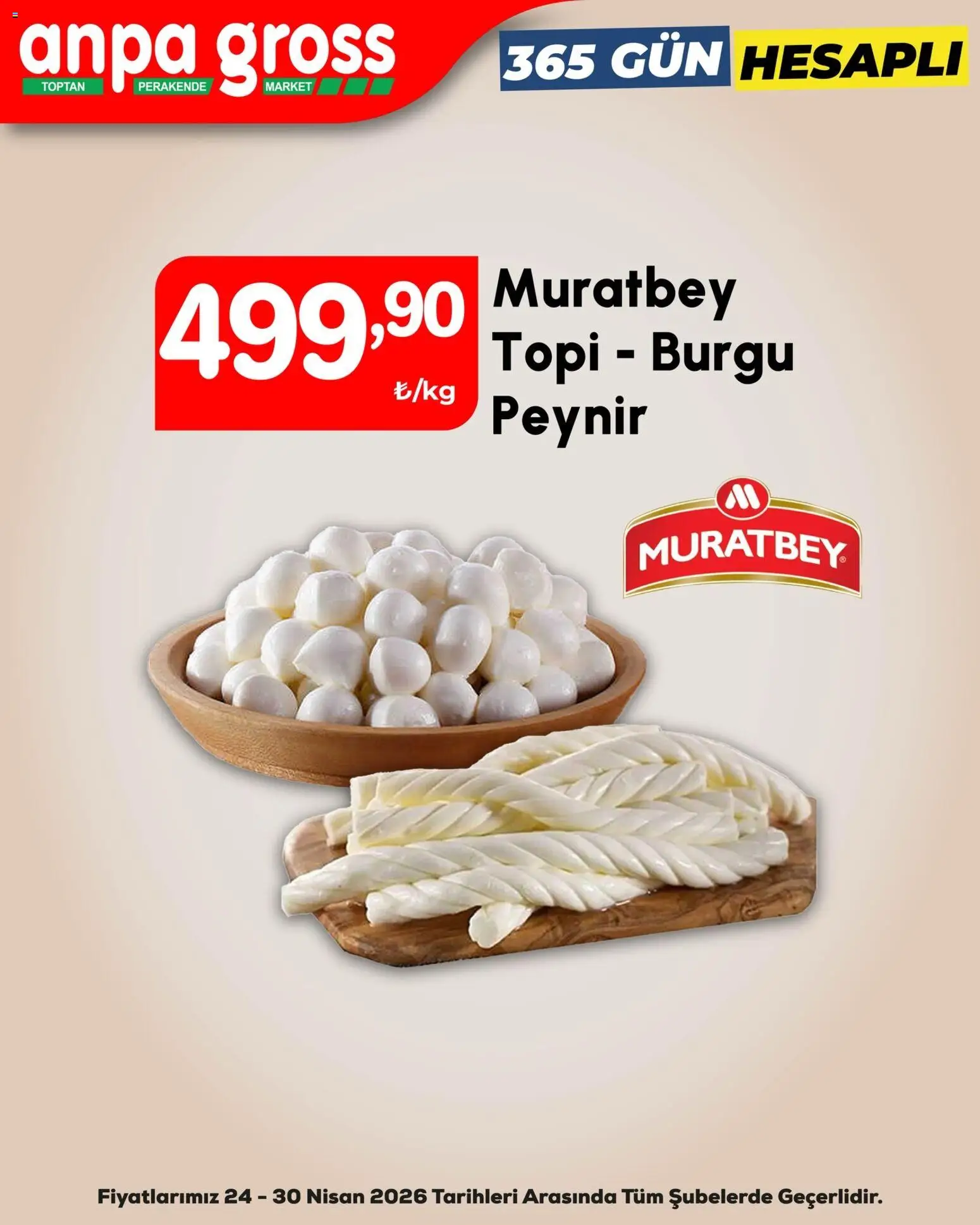 Anpa Gross Katalog - 24.04.2026 tarihinden itibaren geçerlidir | Sayfa: 2 | Ürünler: Peynir