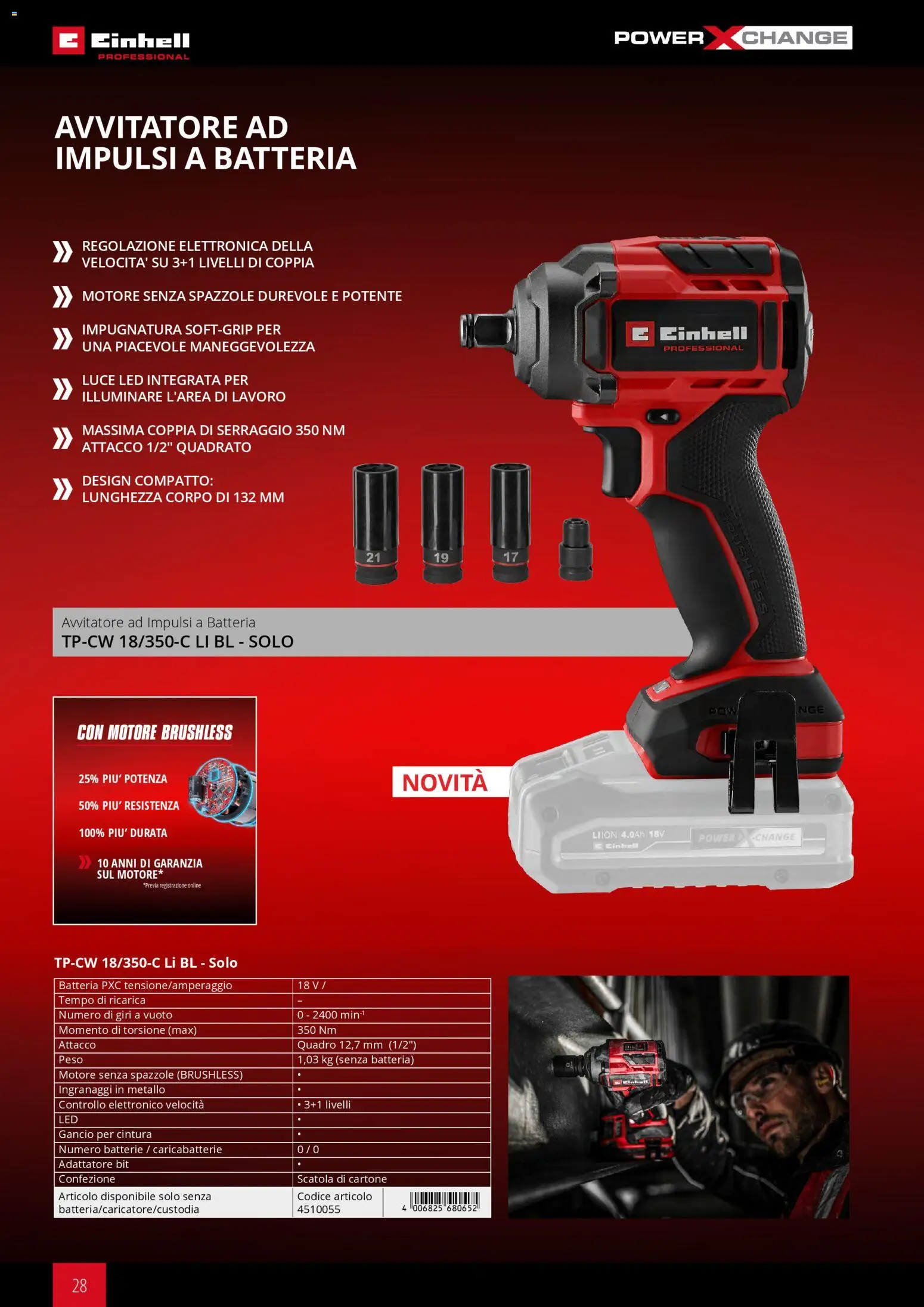 Volantino Einhell del 17.03.2026 | Pagina: 30 | Prodotti: Cintura, Adattatore, Batterie, Caricabatterie