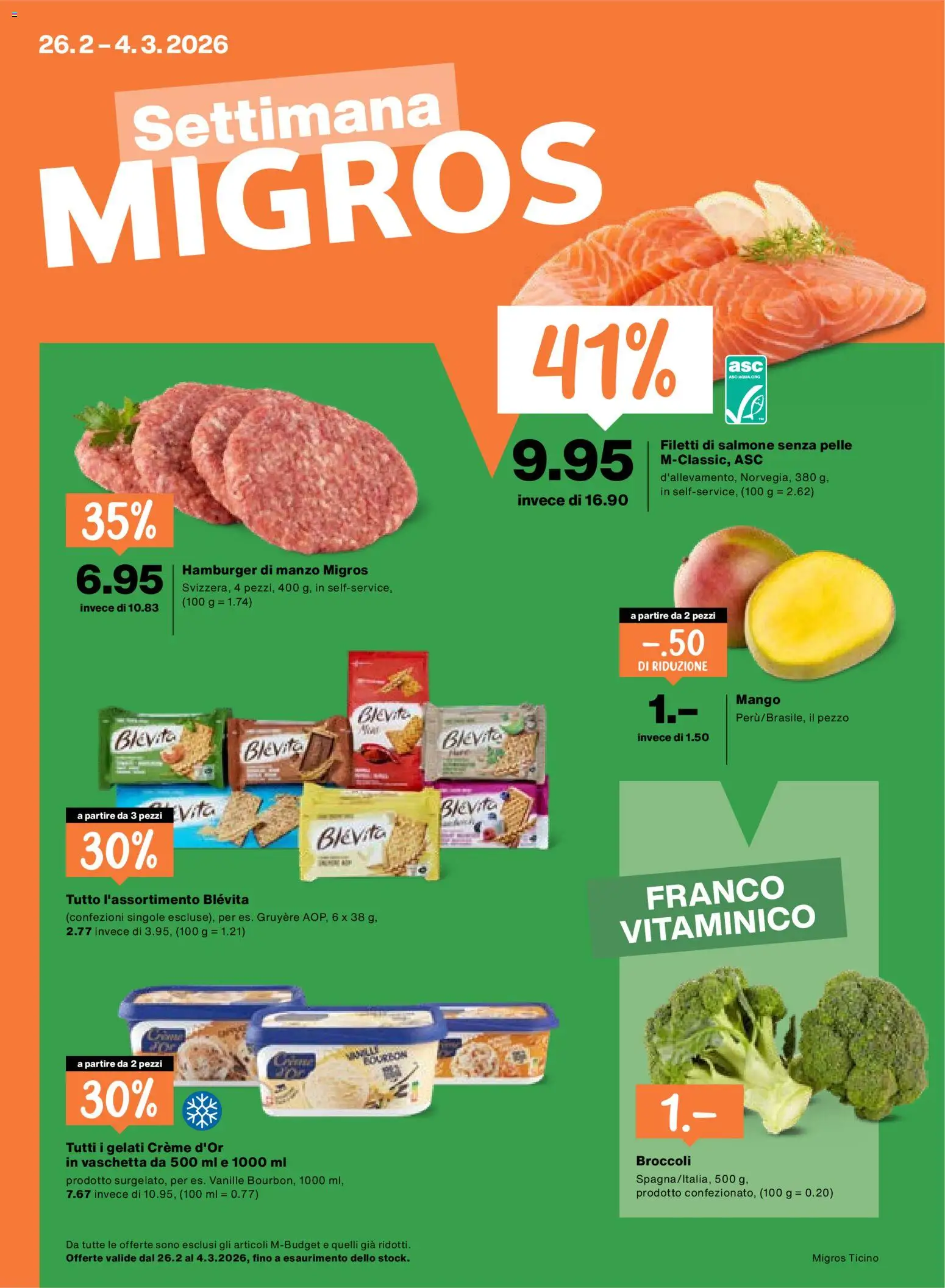 Migros Aktionen IT – gültig ab 26.02.2026 | Seite: 1 | Produkte: Mango, Creme