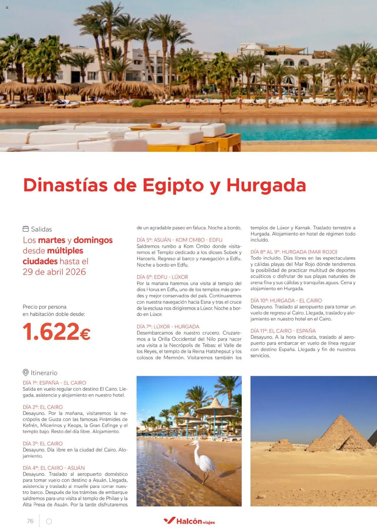 Halcón Viajes Egipto │ válido desde el 01.07.2025 | Página: 76 | Productos: Navegación