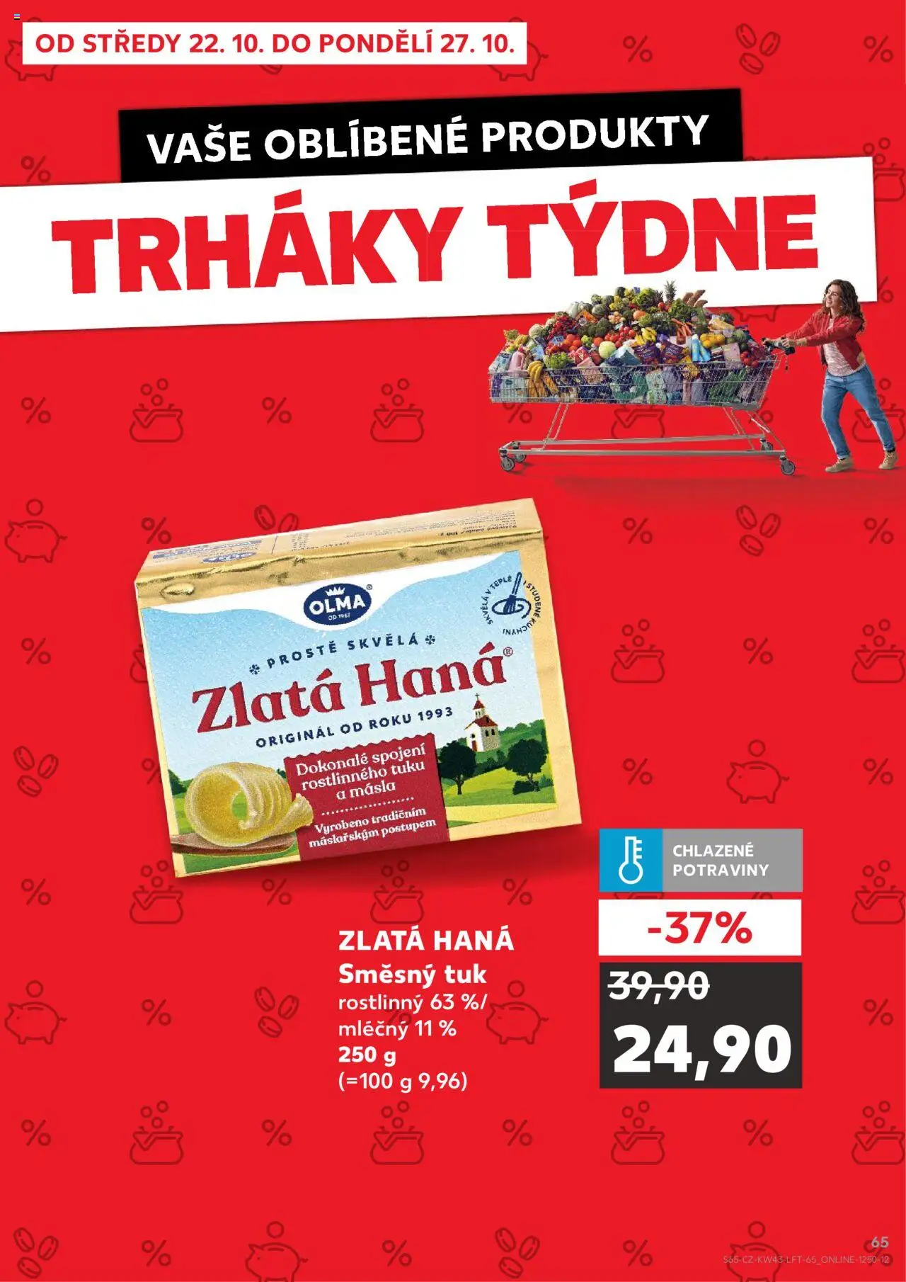 Kaufland leták - Plzeň od 22.10.2025 | Strana: 65 | Produkty: Zlatá Hana, Potraviny