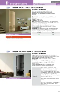 Point.P - Prévisualisation de Point.P Guide Expert Menuiserie 2025 valide à partir de 11.07.2025 | Page: 195 | Produits: Porte, Portes, Miroir, Cadre