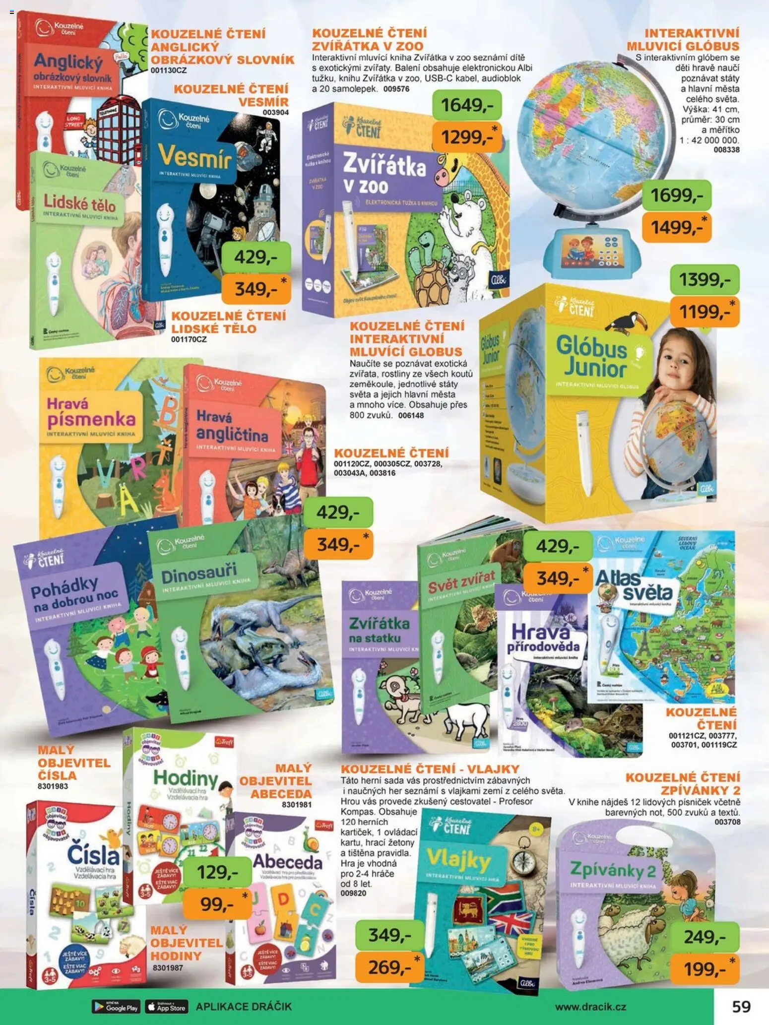 Dráčik leták od 03.10.2025 | Strana: 67 | Produkty: Kniha, Globus, Rostliny, Tužka