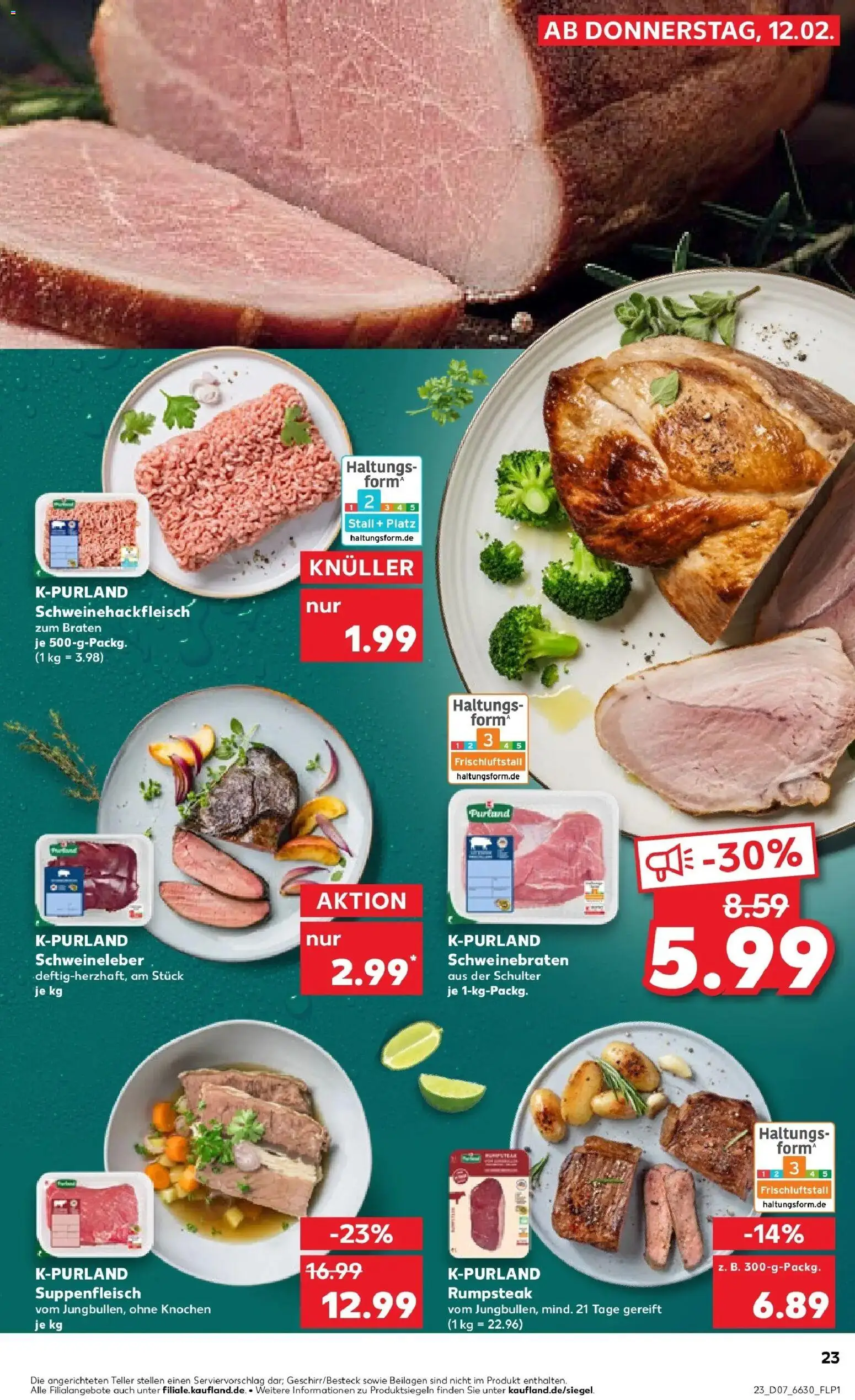 Kaufland prospekt Olpe	 – gültig ab 12.02.2026 | Seite: 31 | Produkte: Rumpsteak, Suppenfleisch, Steak