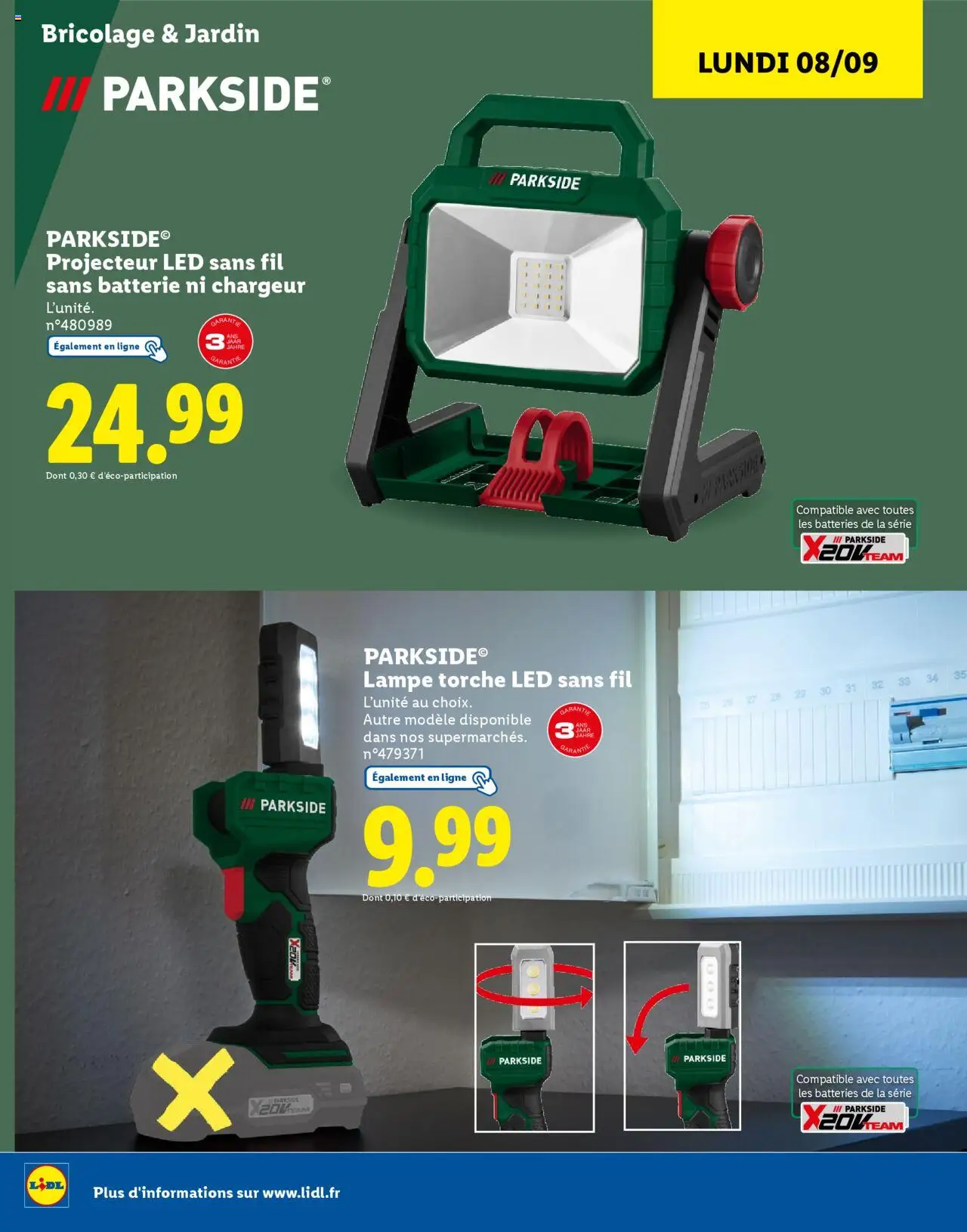  | Page: 32 | Produits: Batterie, Lampe, Lampe torche led, Projecteur